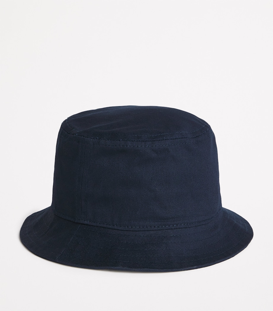BOSS Kidswear Logo Bucket Hat Navy Image 3