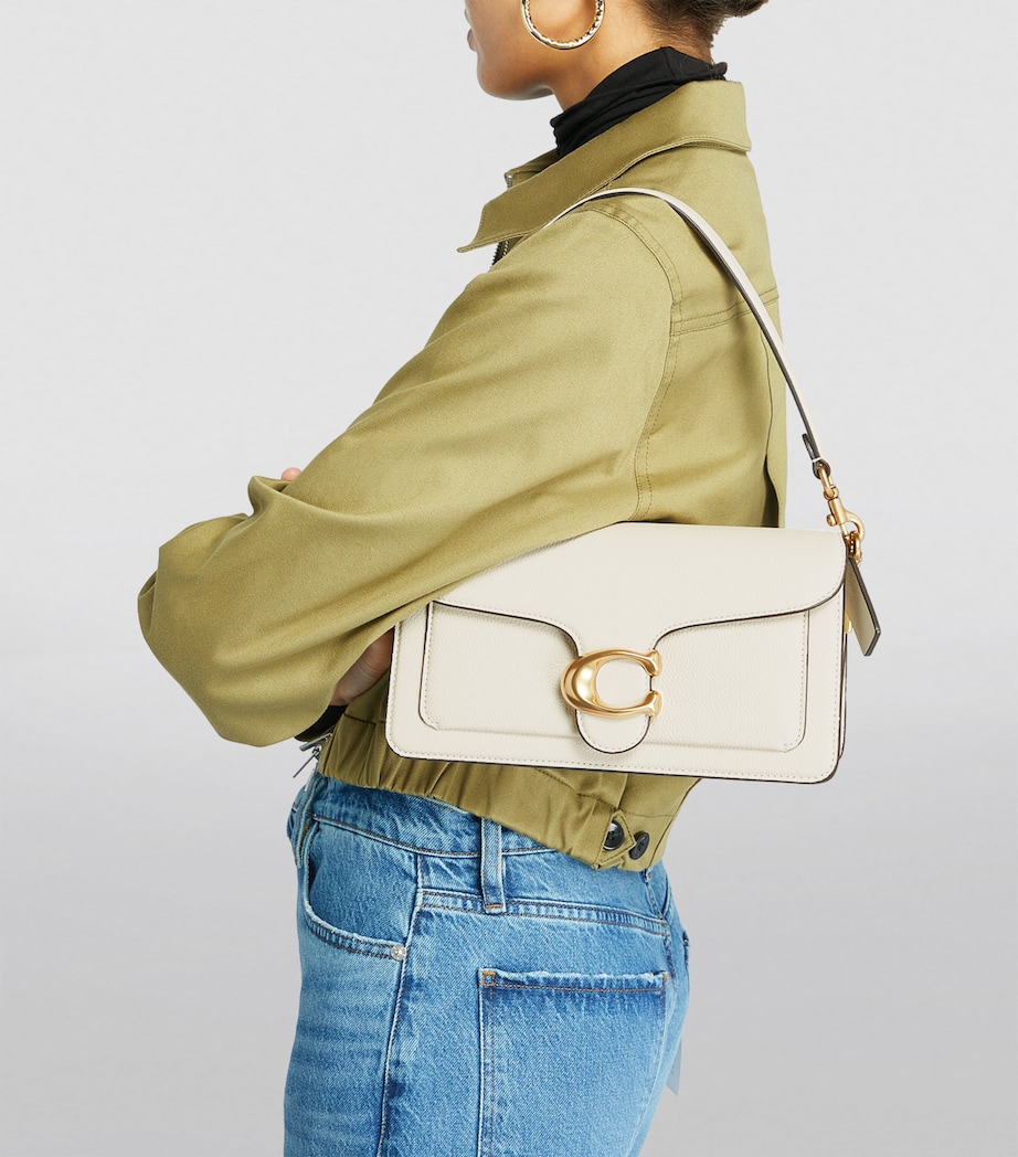 Coach Pebbled Leather Tabby Shoulder Bag Chalk Image 5