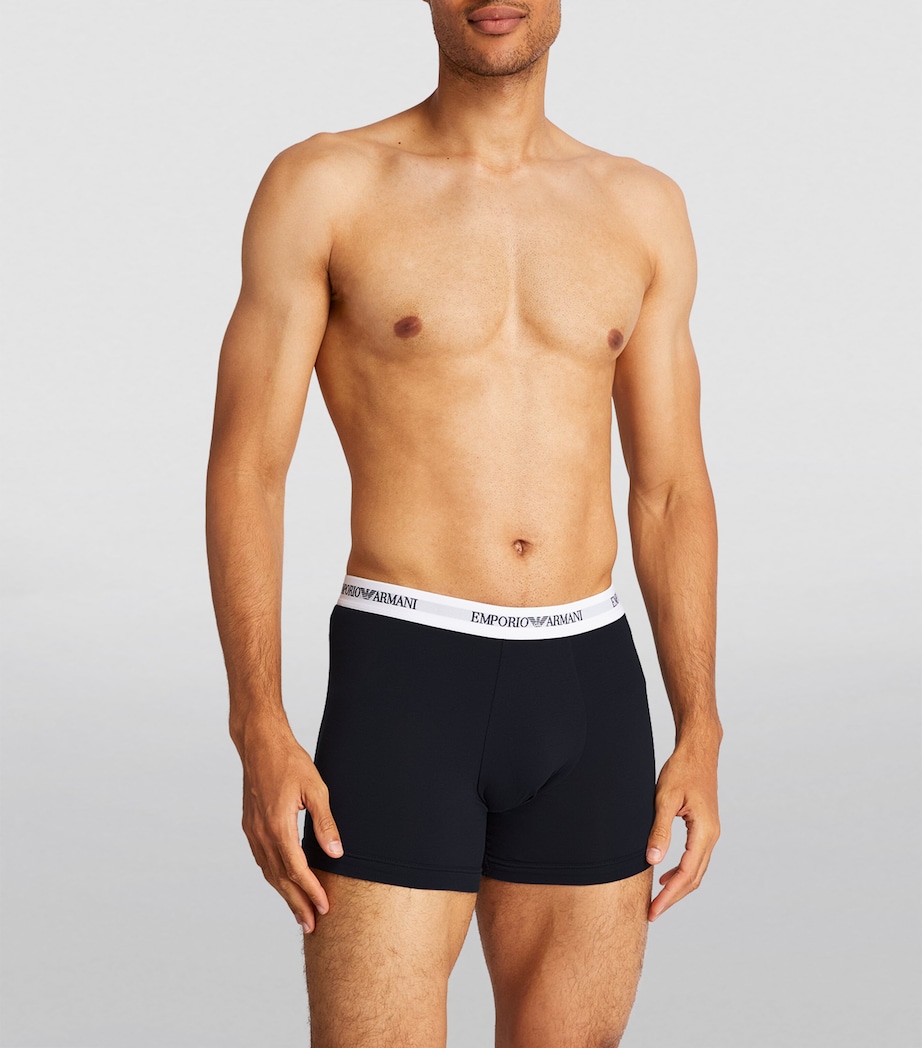 Stretch-Cotton Boxer Briefs (Pack of 2) 10410 WHITE Image 2