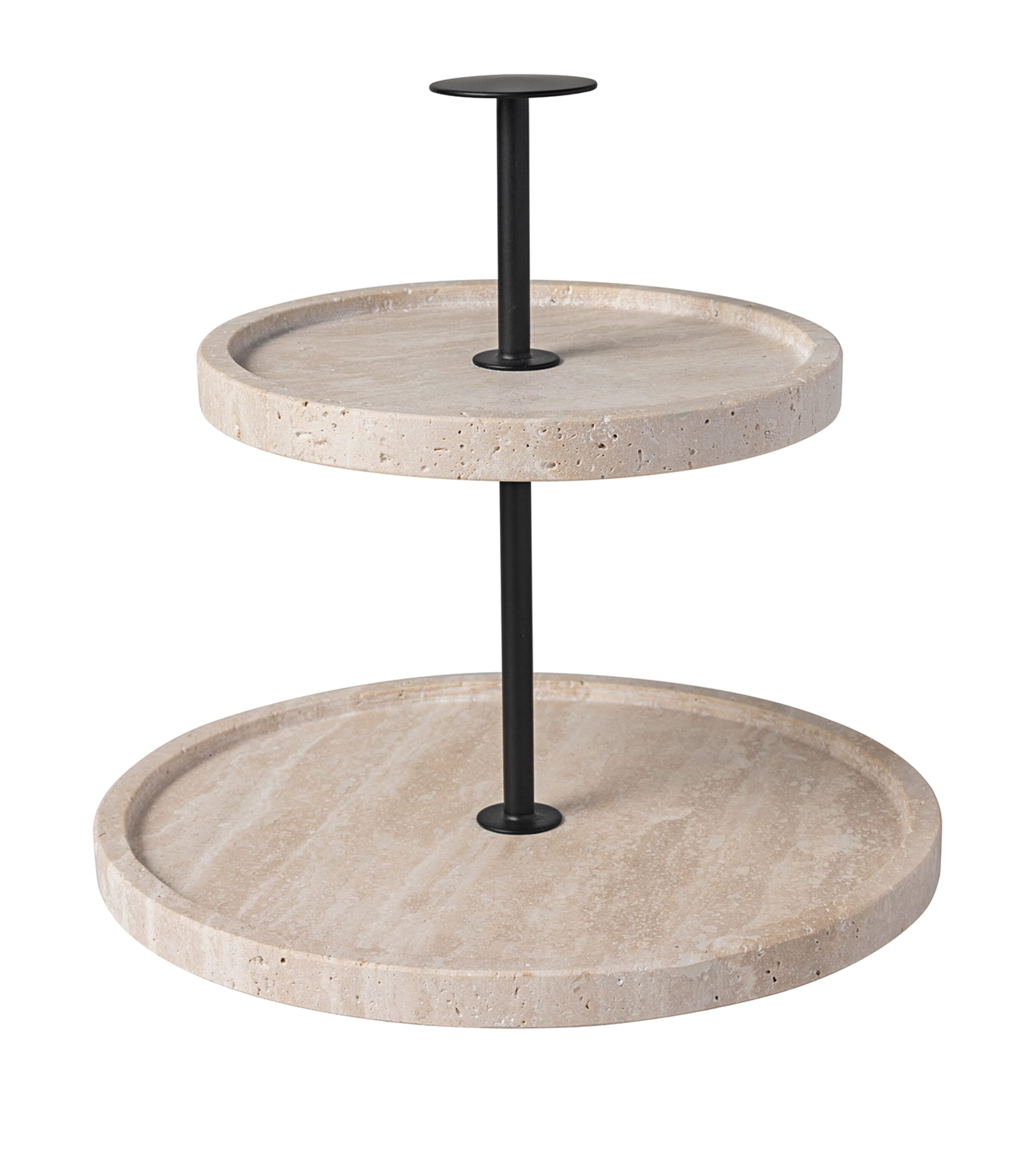 Manufacture Travertine Cake Stand BEIGE Image 1