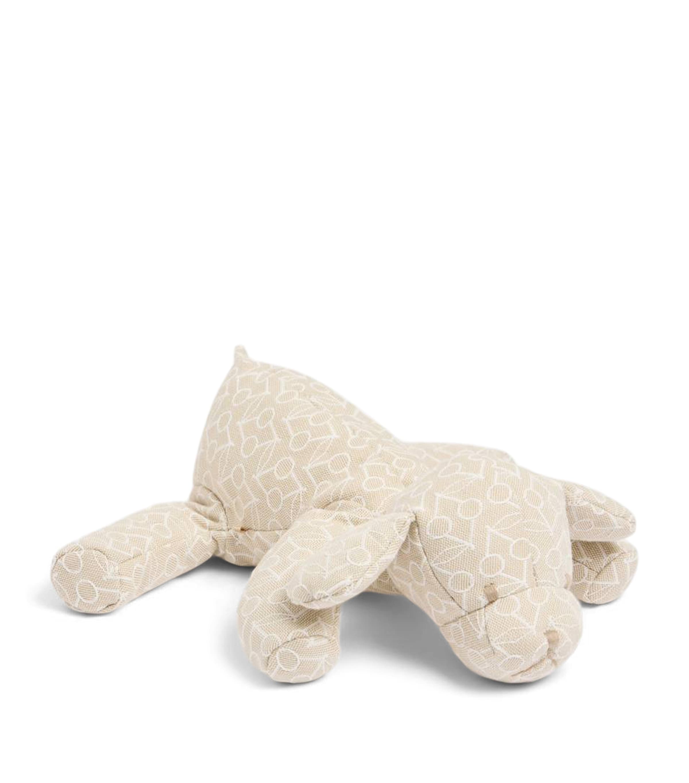 Bonpoint Cotton Dog Soft Toy In Neutral