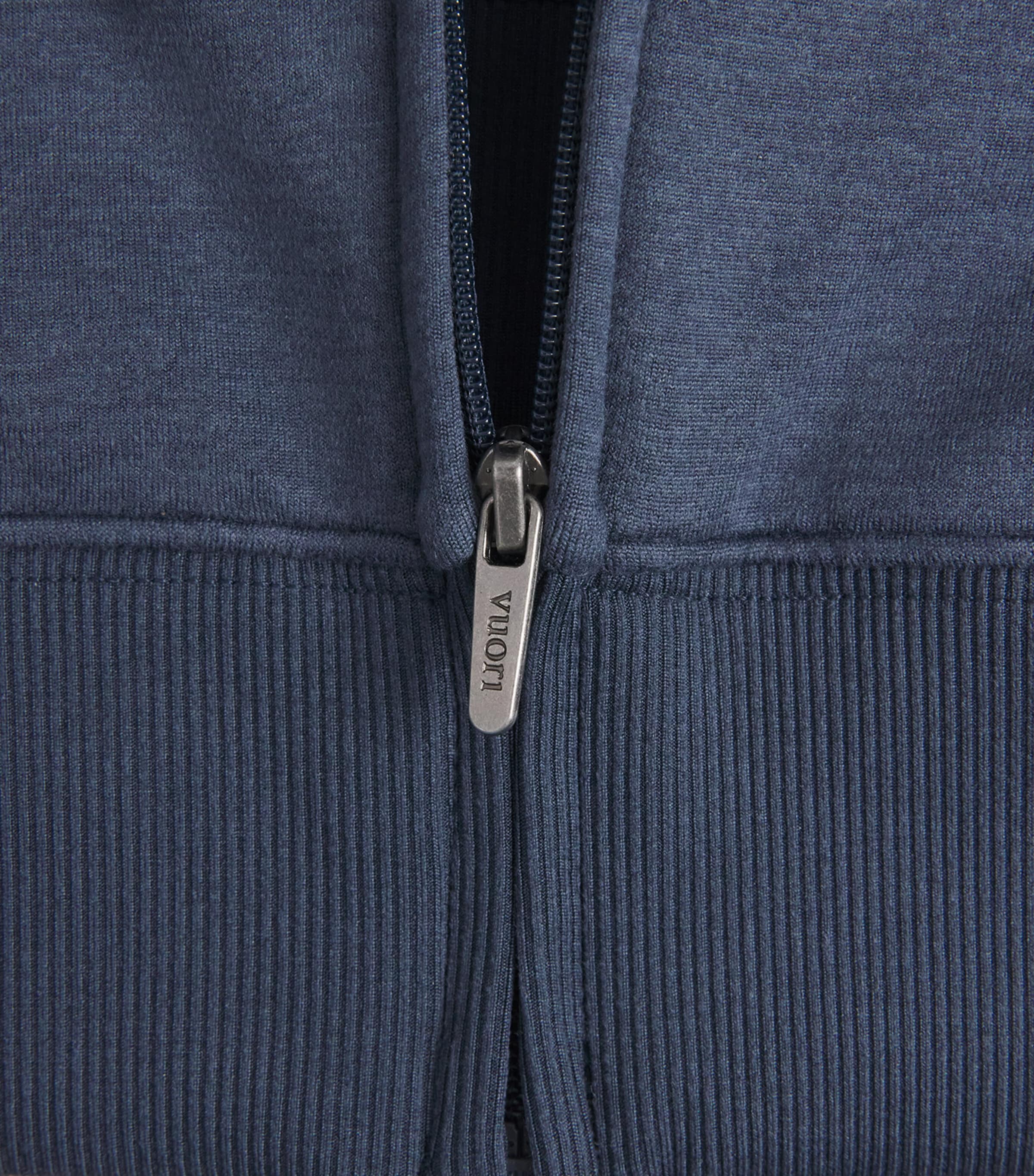 VUORI Mens Zip-Up Ponto Hoodie Haz Azure Heath Image 6