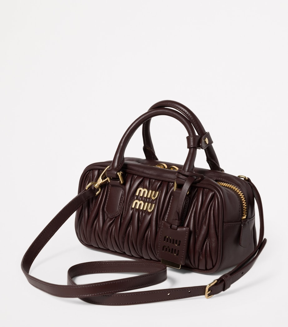 Matelassé Leather Arcadie Top-Handle Bag F0NBL Image 4