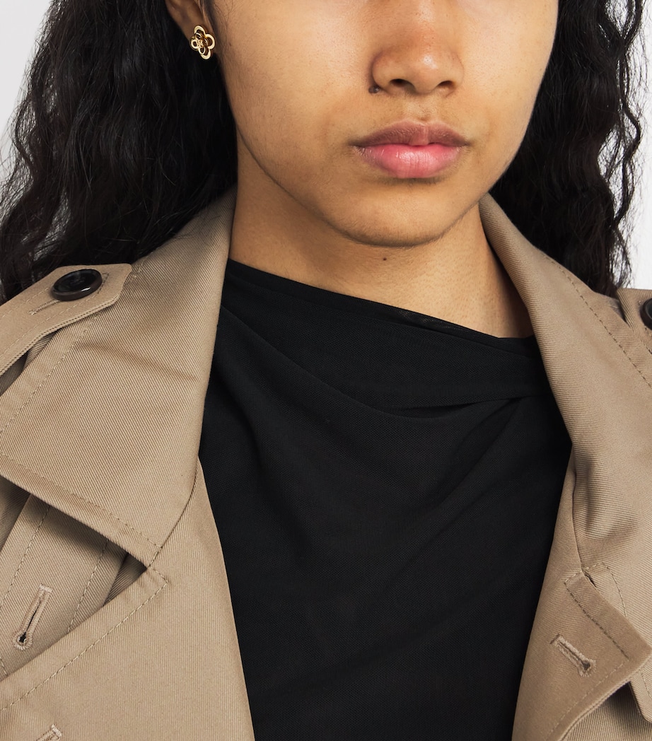 Kira Clover Stacked Stud Earrings 720 TORY GOLD Image 2