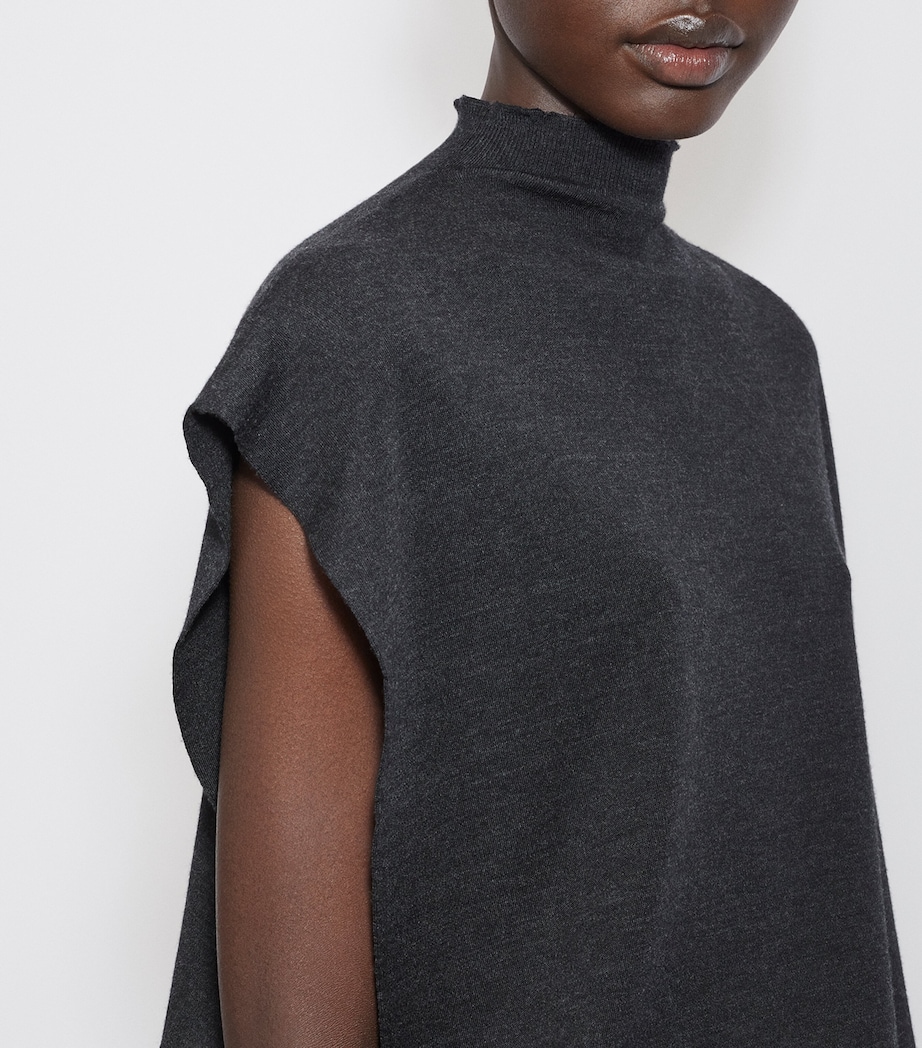 Alaïa Womens Merino Wool Bodysuit Ebene Image 6