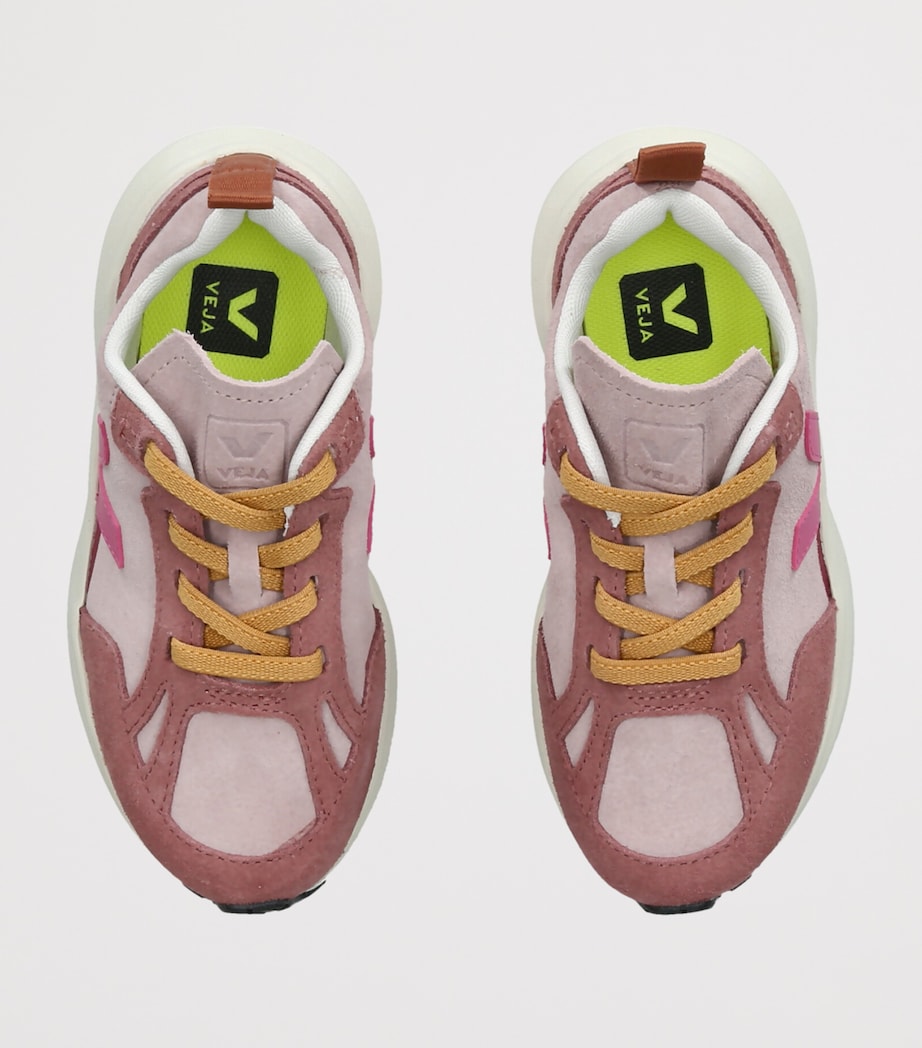 Veja Kids Suede Canary Sneakers Pink Comb Image 3
