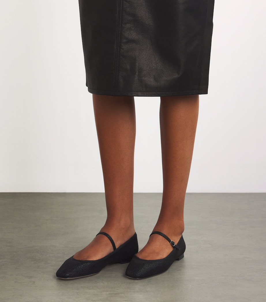 Embellished Jolie Ballet Flats BLACK Image 2