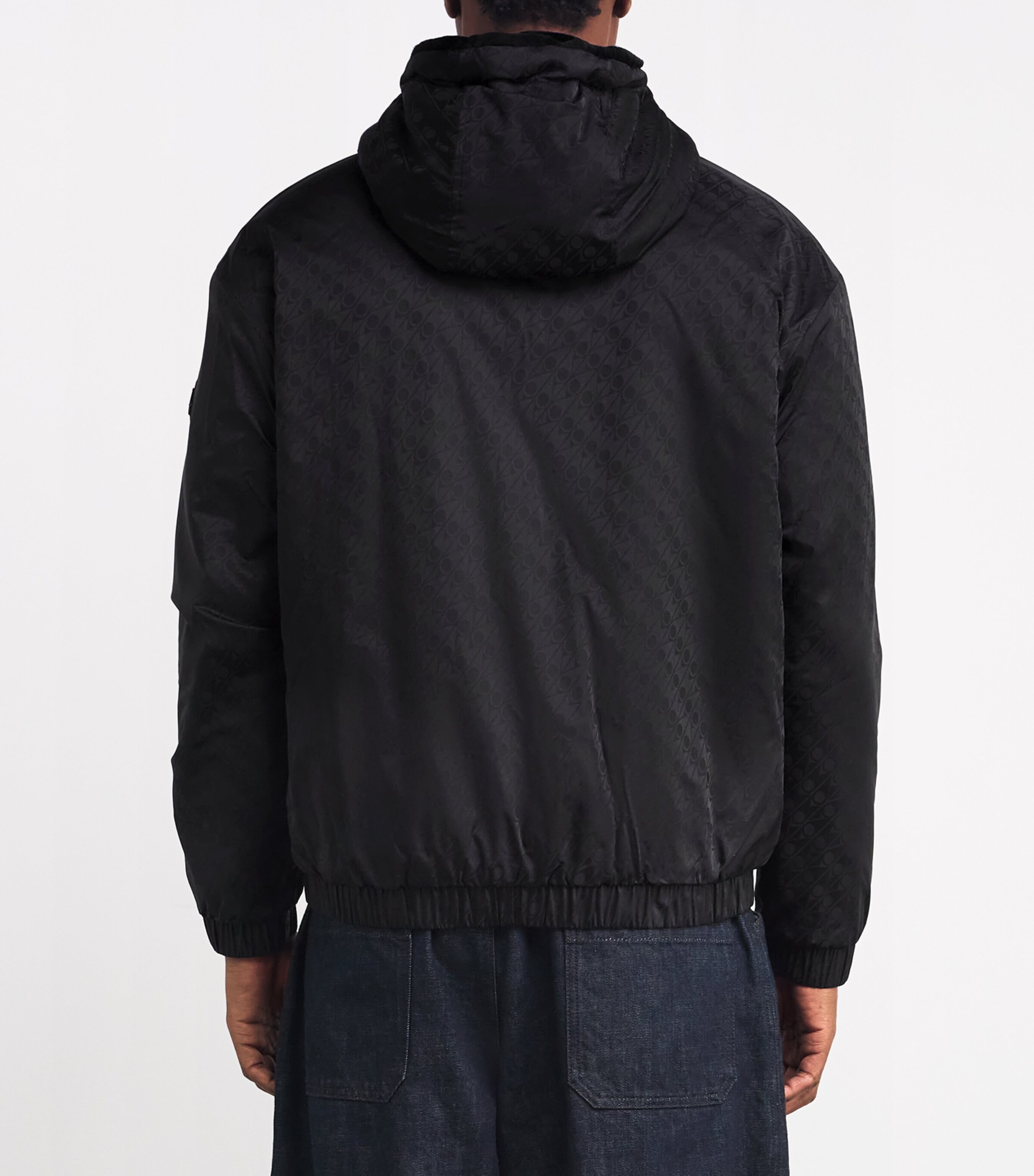 Reversible Borden Hooded Jacket BLCK/BLK MONO - 1118 Image 4