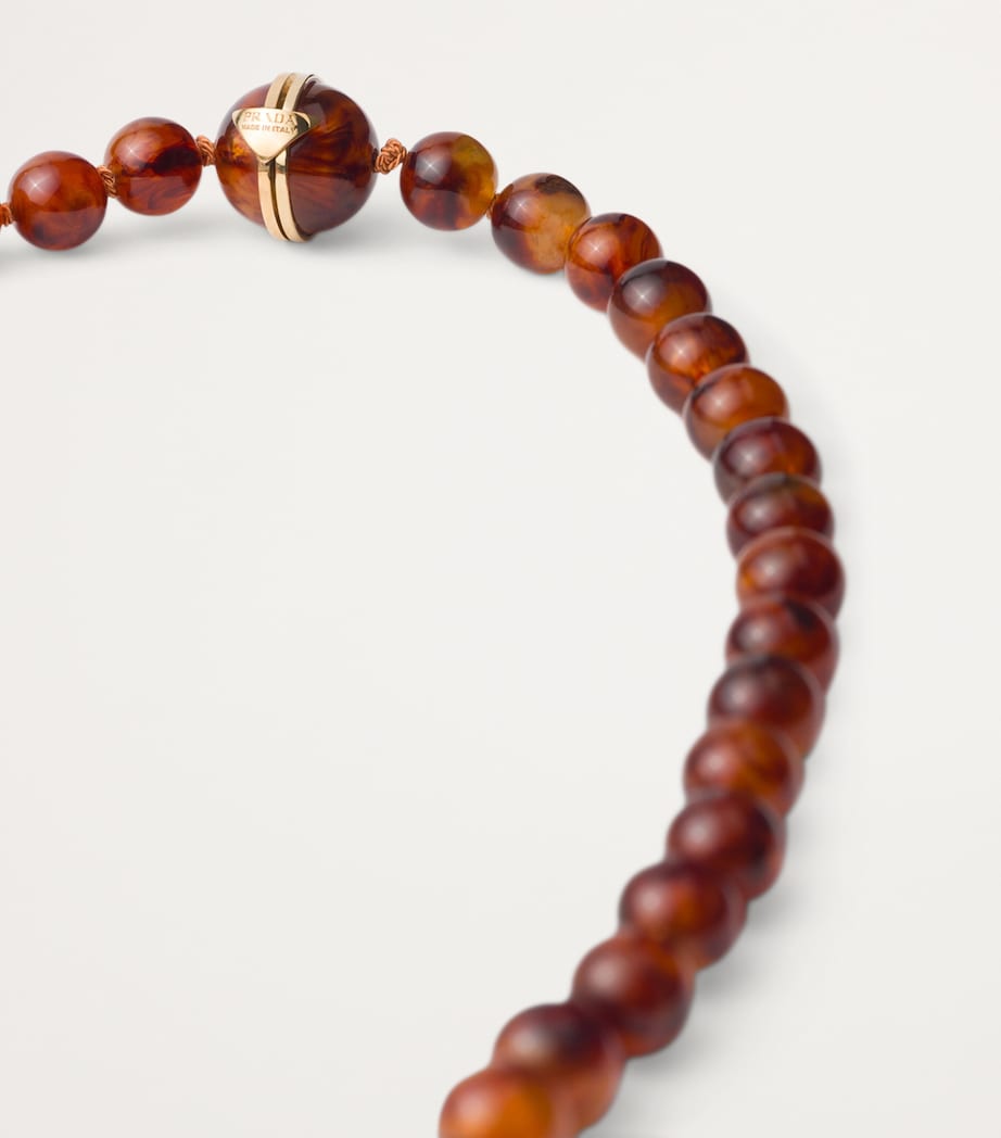 Plexiglass Beaded Necklace F0XSY Image 3