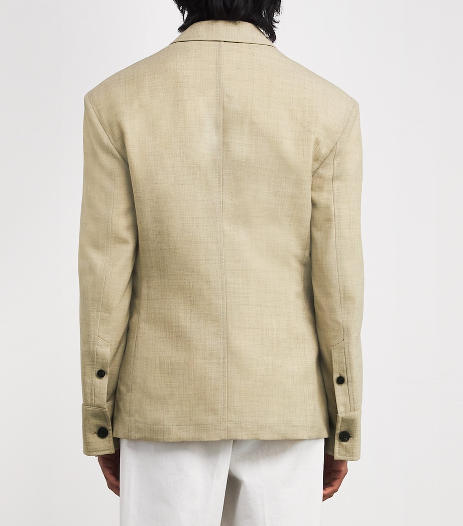 Wool Suit Jacket BEIGE Image 4