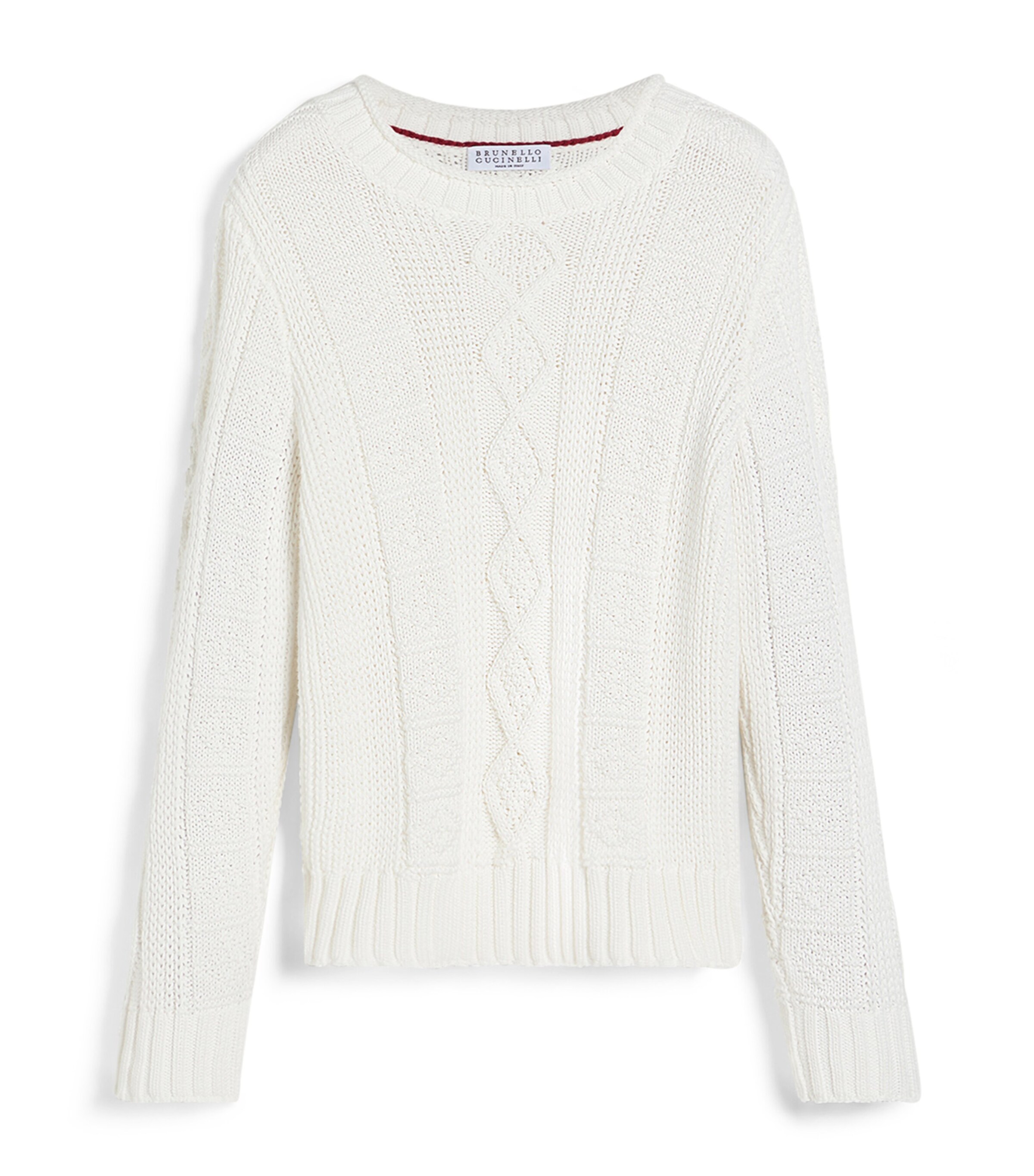 Brunello Cucinelli Kids Cotton Cable-Knit Sweater (4-6 Years) Image 1