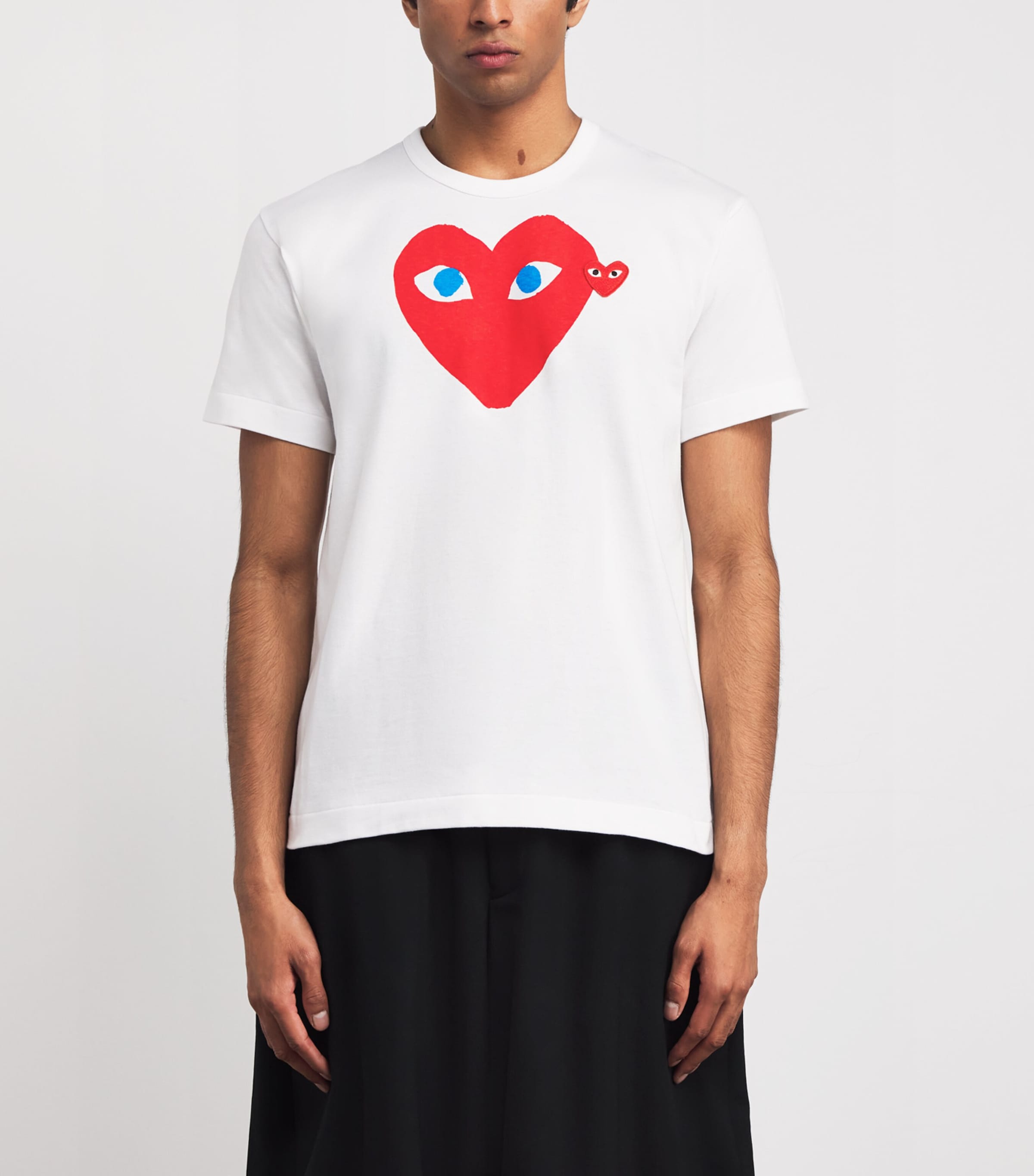 Comme Des Garçons Play Mens Heart Logo T-Shirt White Image 3