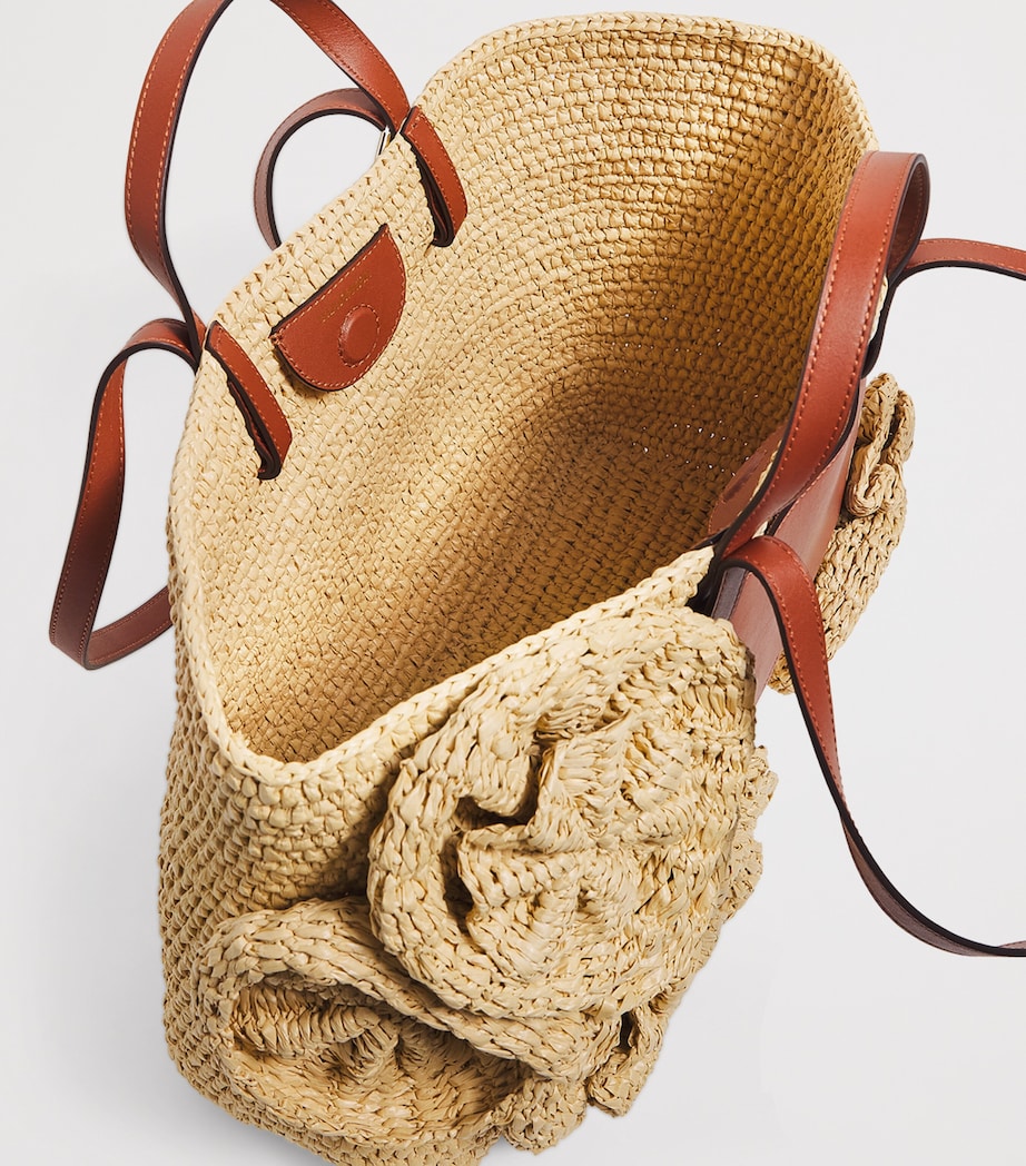 Raffia Floral Lali Tote Bag 810 NATURAL Image 4