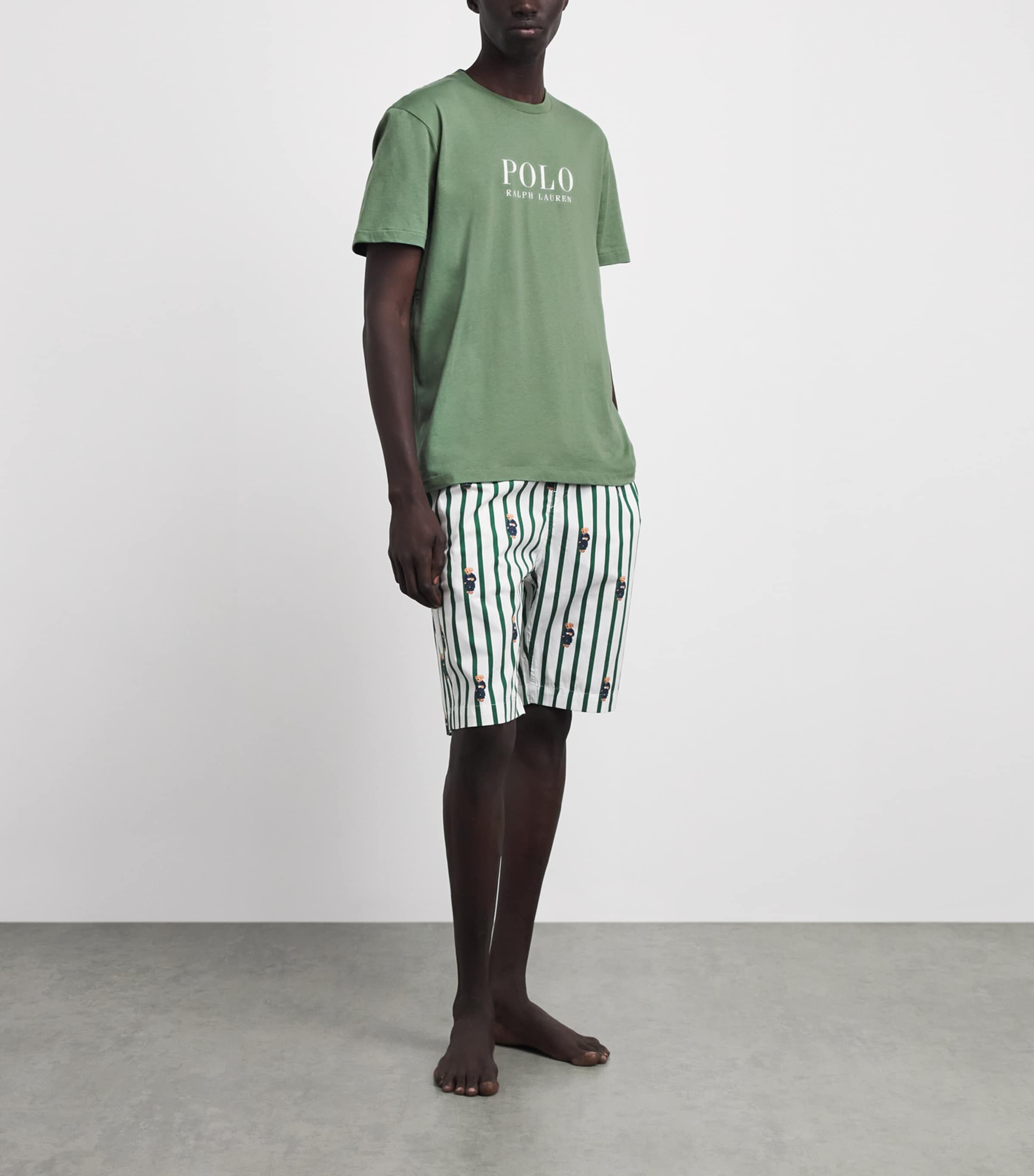 Polo Ralph Lauren Mens Cotton Logo Pyjama T-Shirt Fatigue Image 2