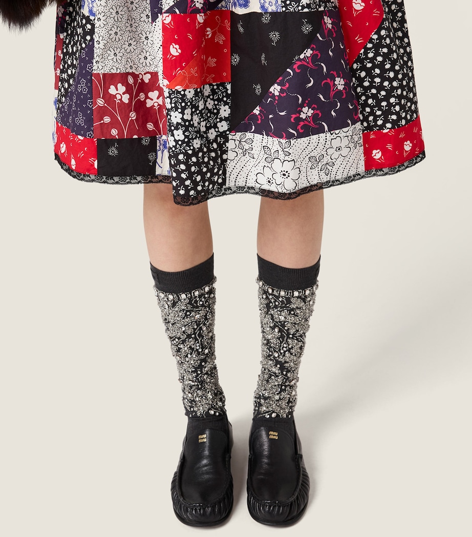 Poplin Printed Midi Skirt F0055 Image 5