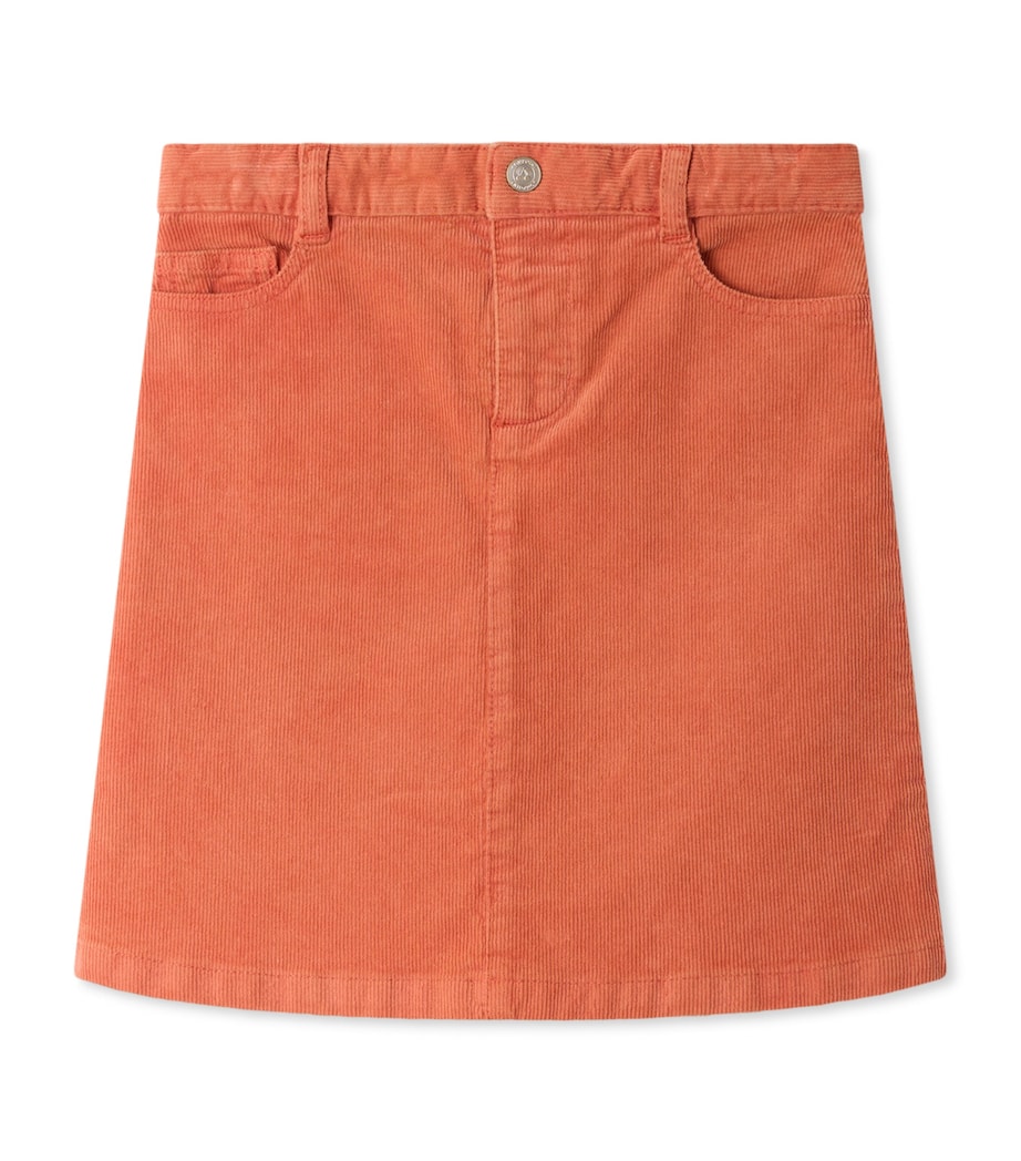 Bonpoint Cotton Corduroy Merryl Skirt (4-8 Years) Abricot Image 1