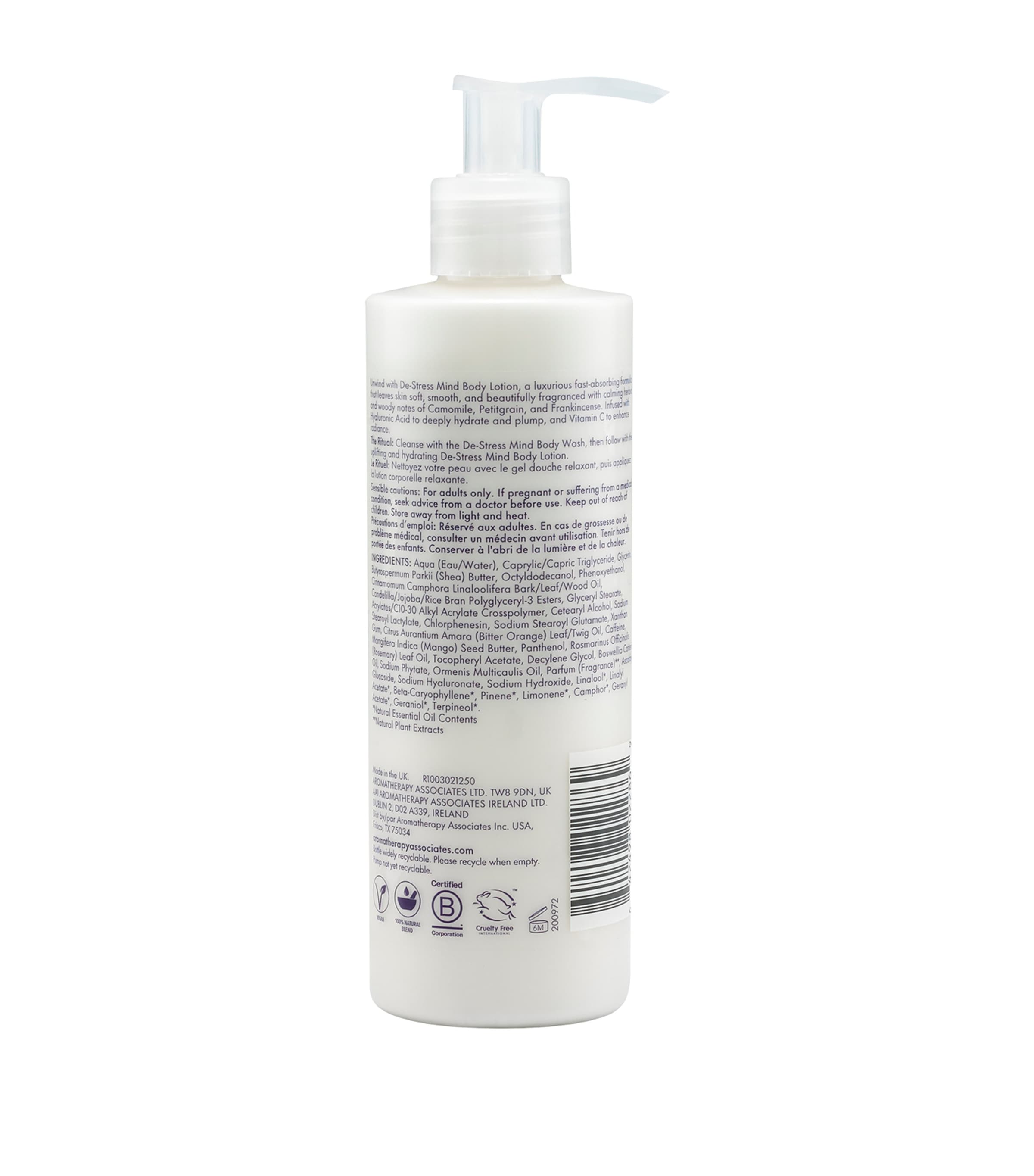 De-Stress Mind Body Lotion (250ml) NO COLOUR Image 2