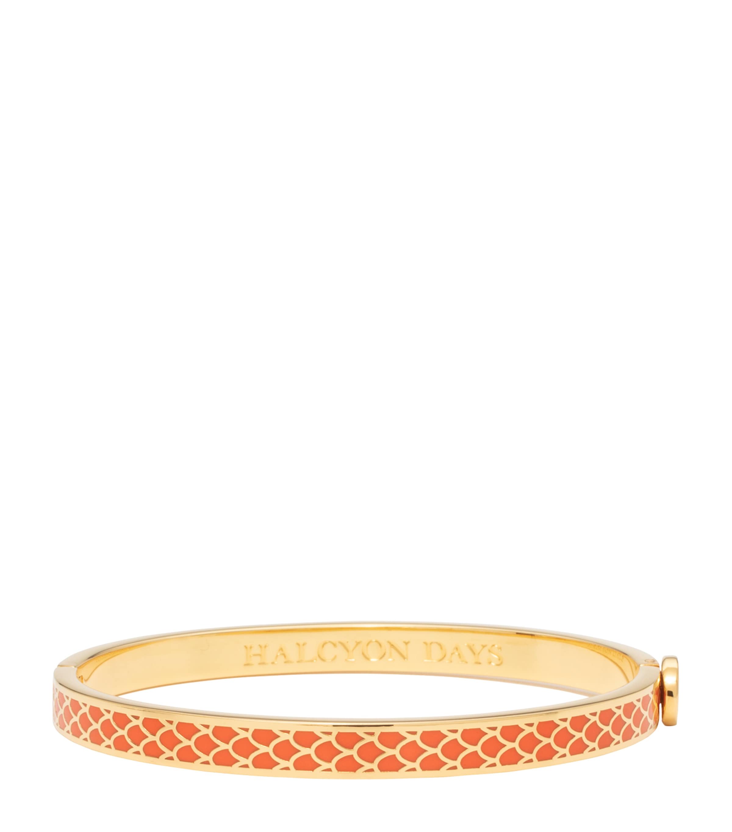 Halcyon Days Gold-Plated Salamander Bangle Orange/gold Image 1