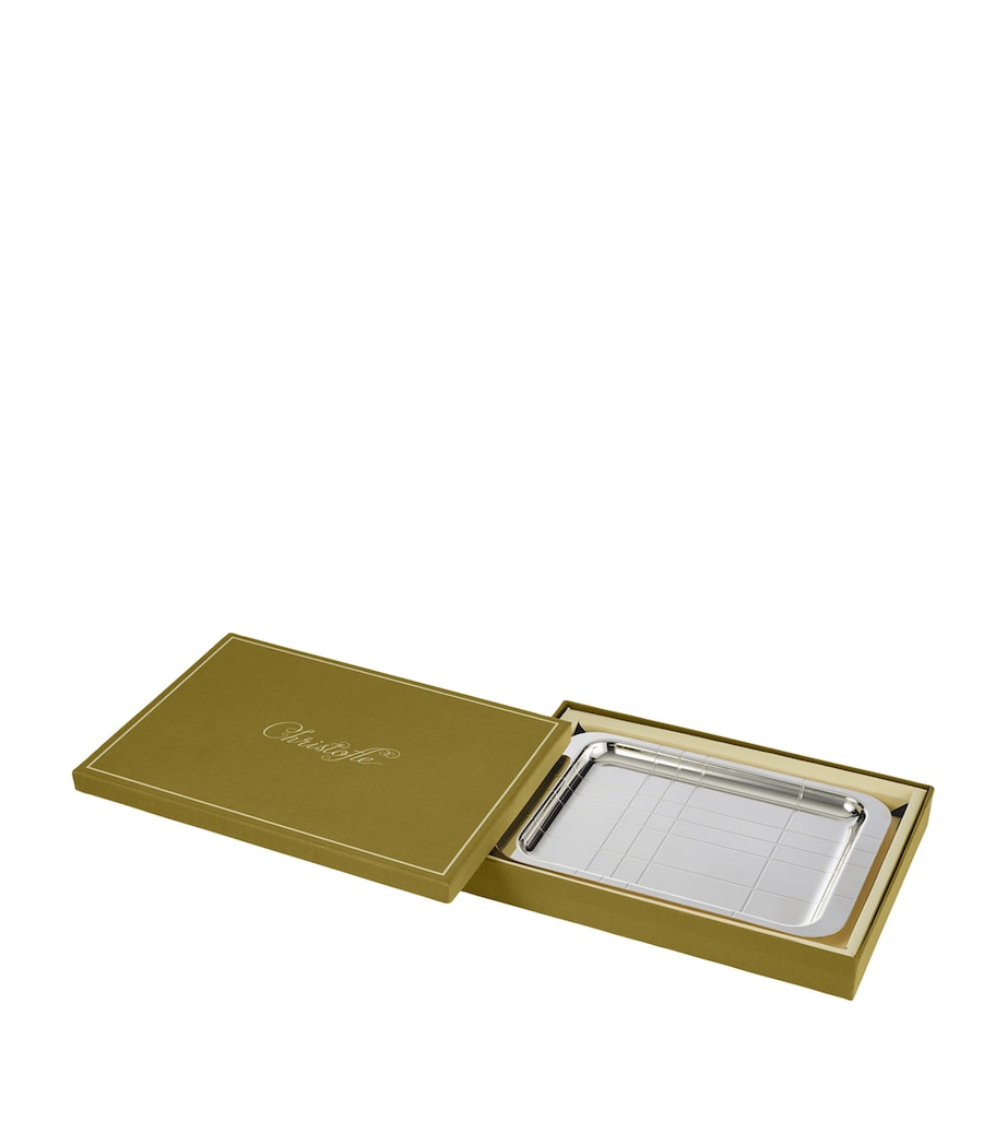 Silver-Plated Graphik Tray (22cm x 16cm) SILVER Image 5