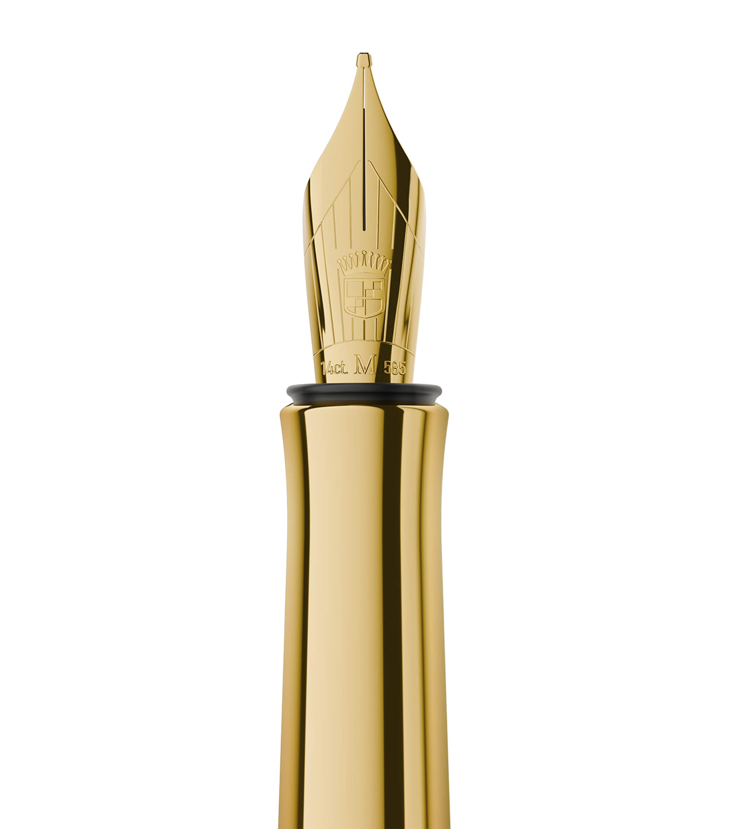 Graf von Faber-Castell Gold-Trim Hornbeam Wood Bloom Fountain Pen Gold Image 6
