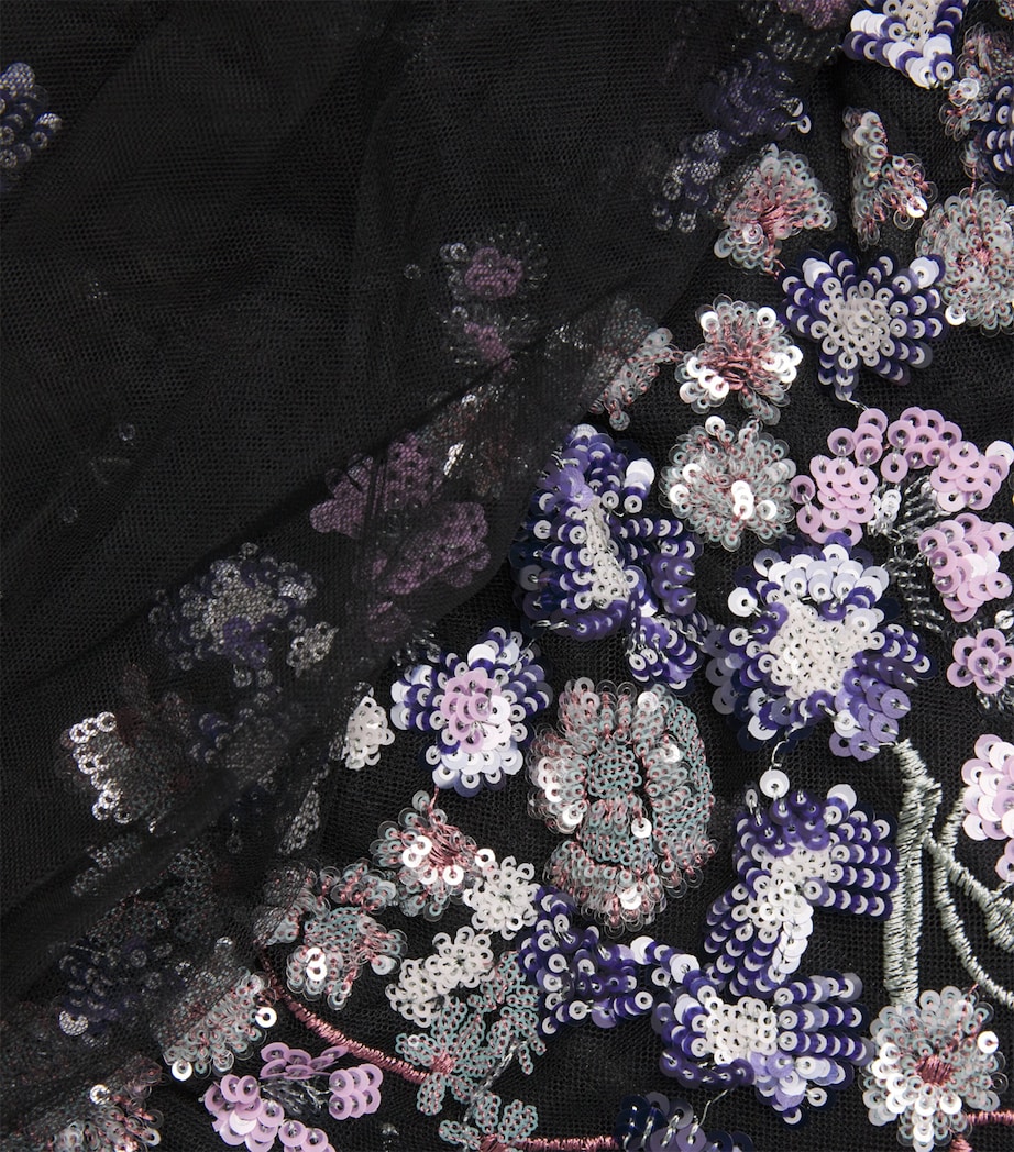 Embellished Off-The-Shoulder Gown SN0000 SNOWY BLK/MU Image 5