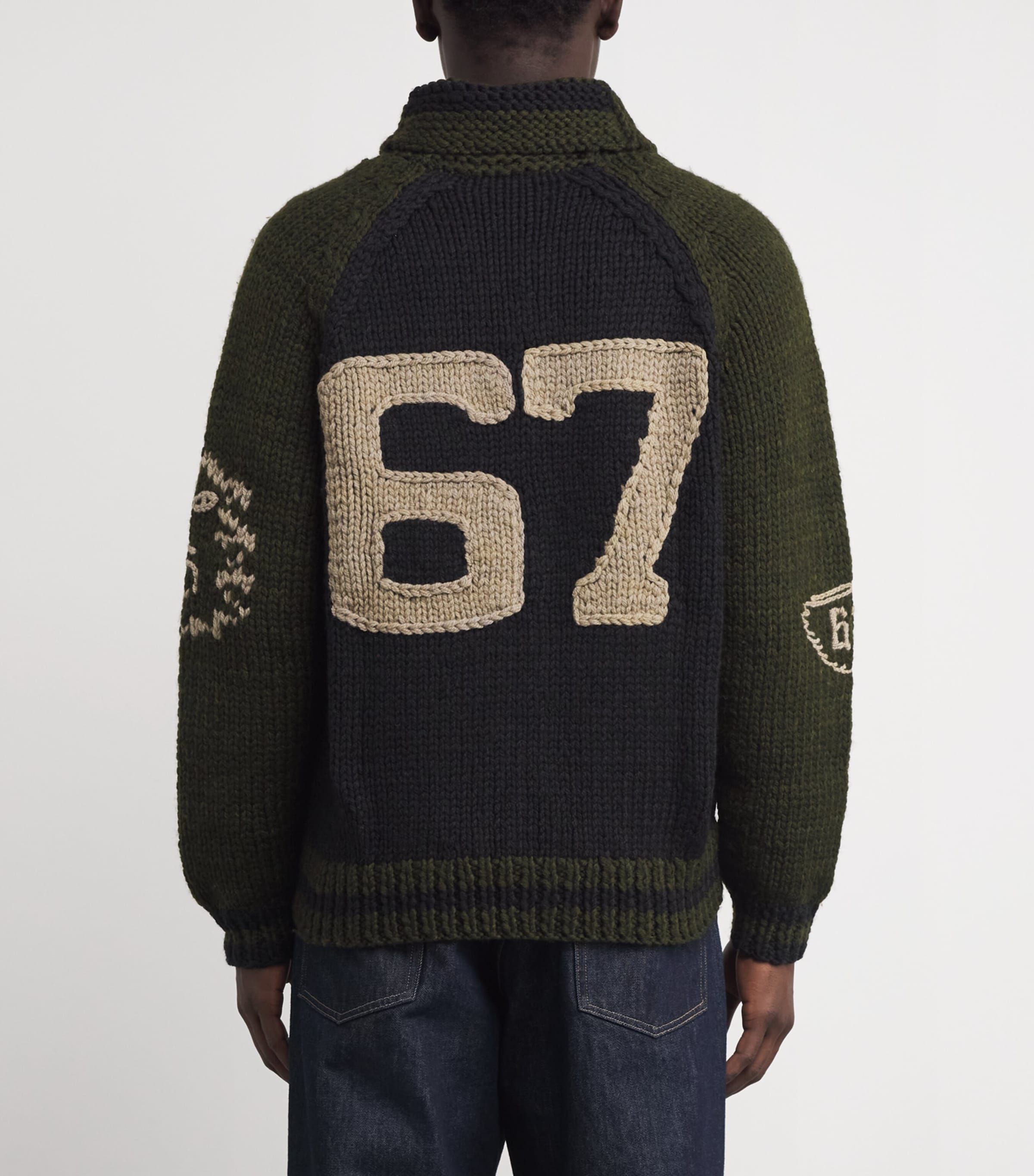 Wool Varsity Cardigan MULTI Image 4