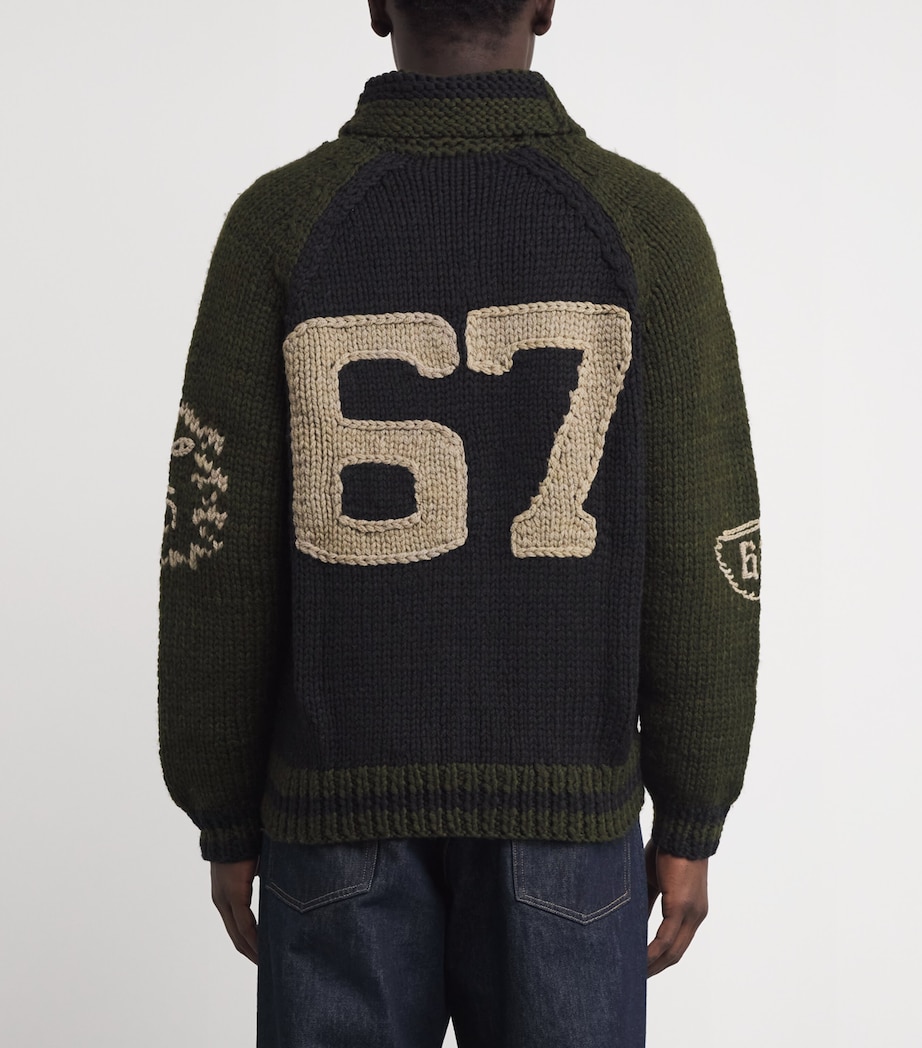 Wool Varsity Cardigan MULTI Image 4