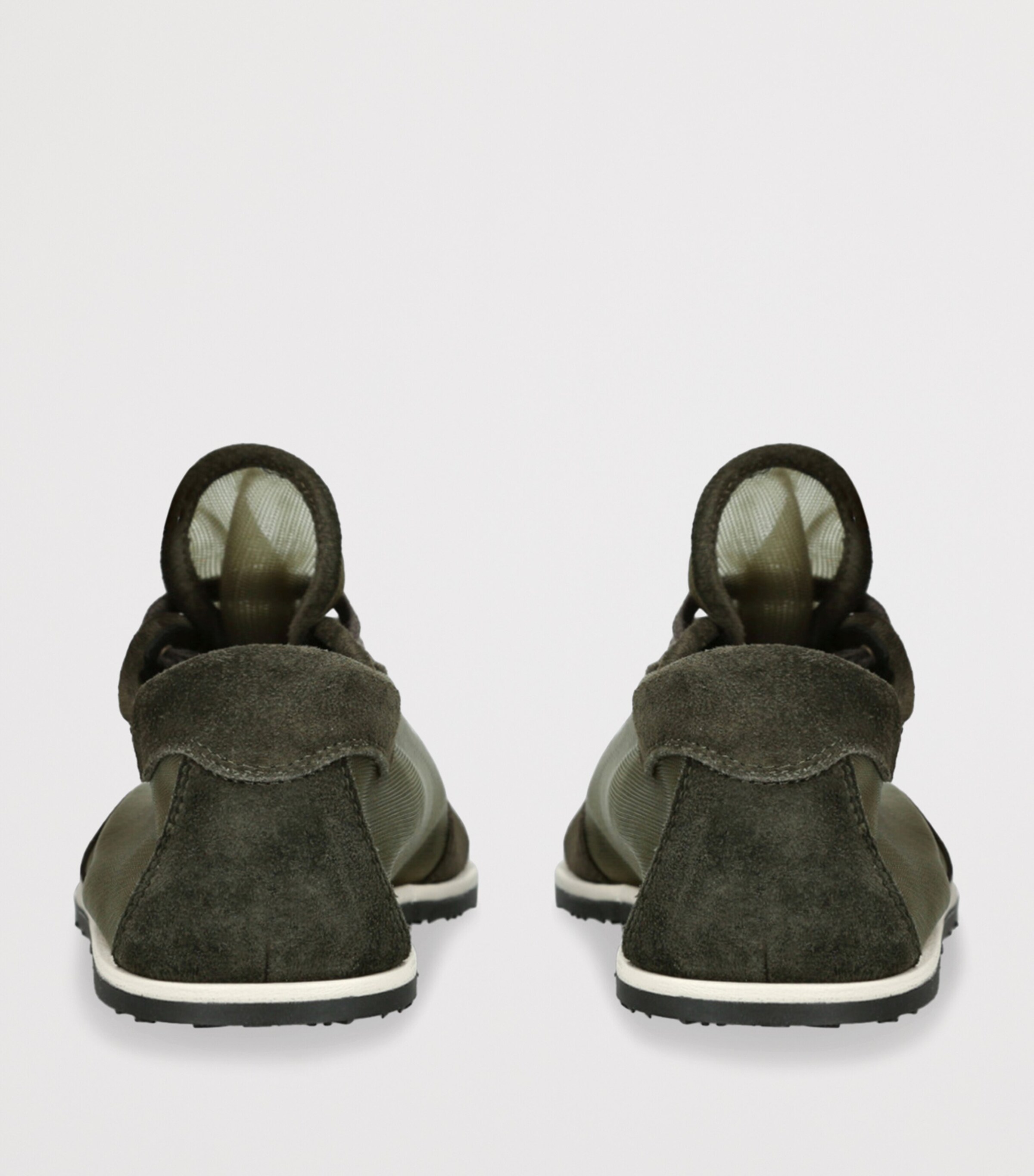 Mesh Lace-Up Sneakers KHAKI Image 2