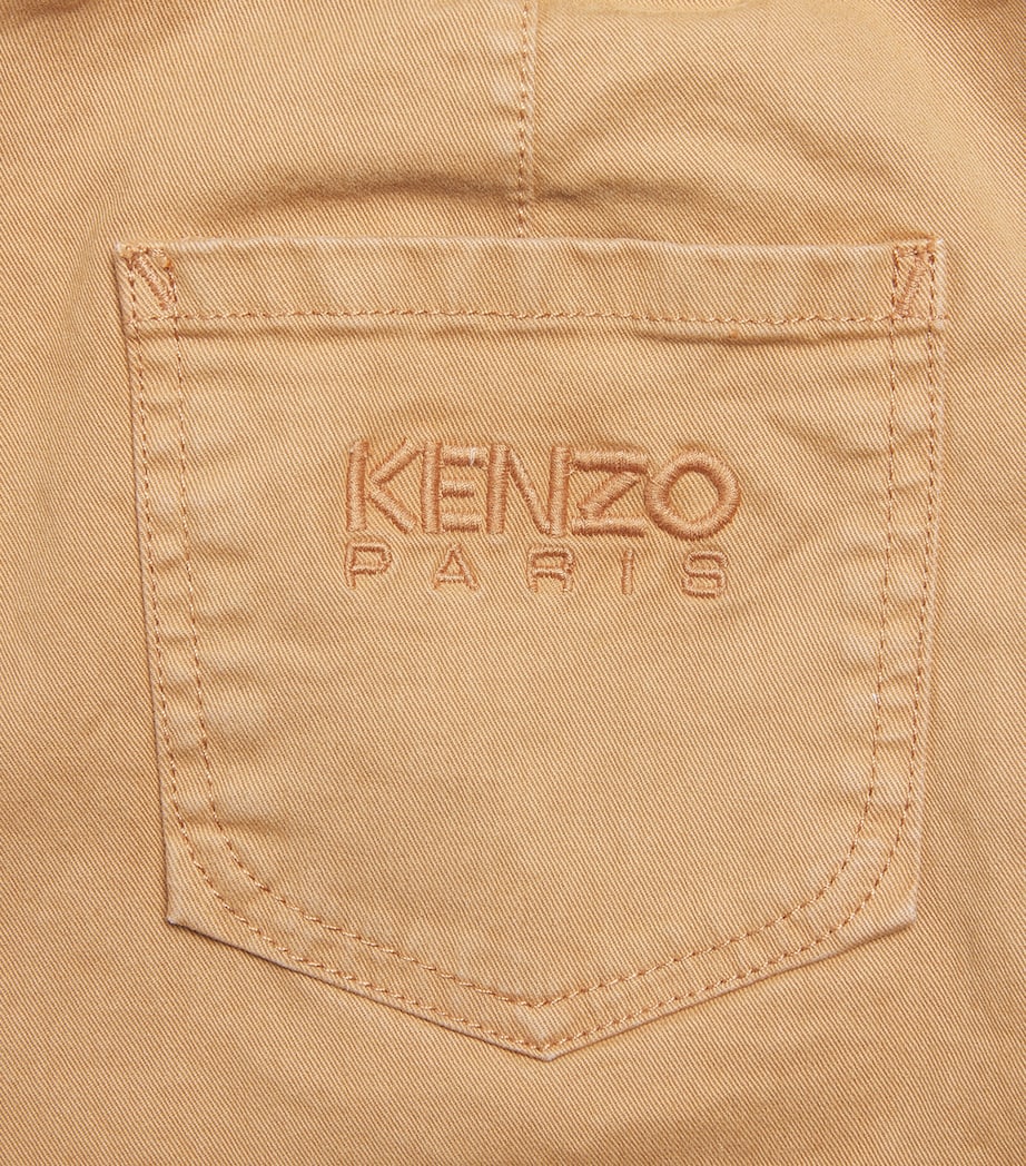 Kenzo Kids Cargo Trousers (2-14 Years) Stone Image 2