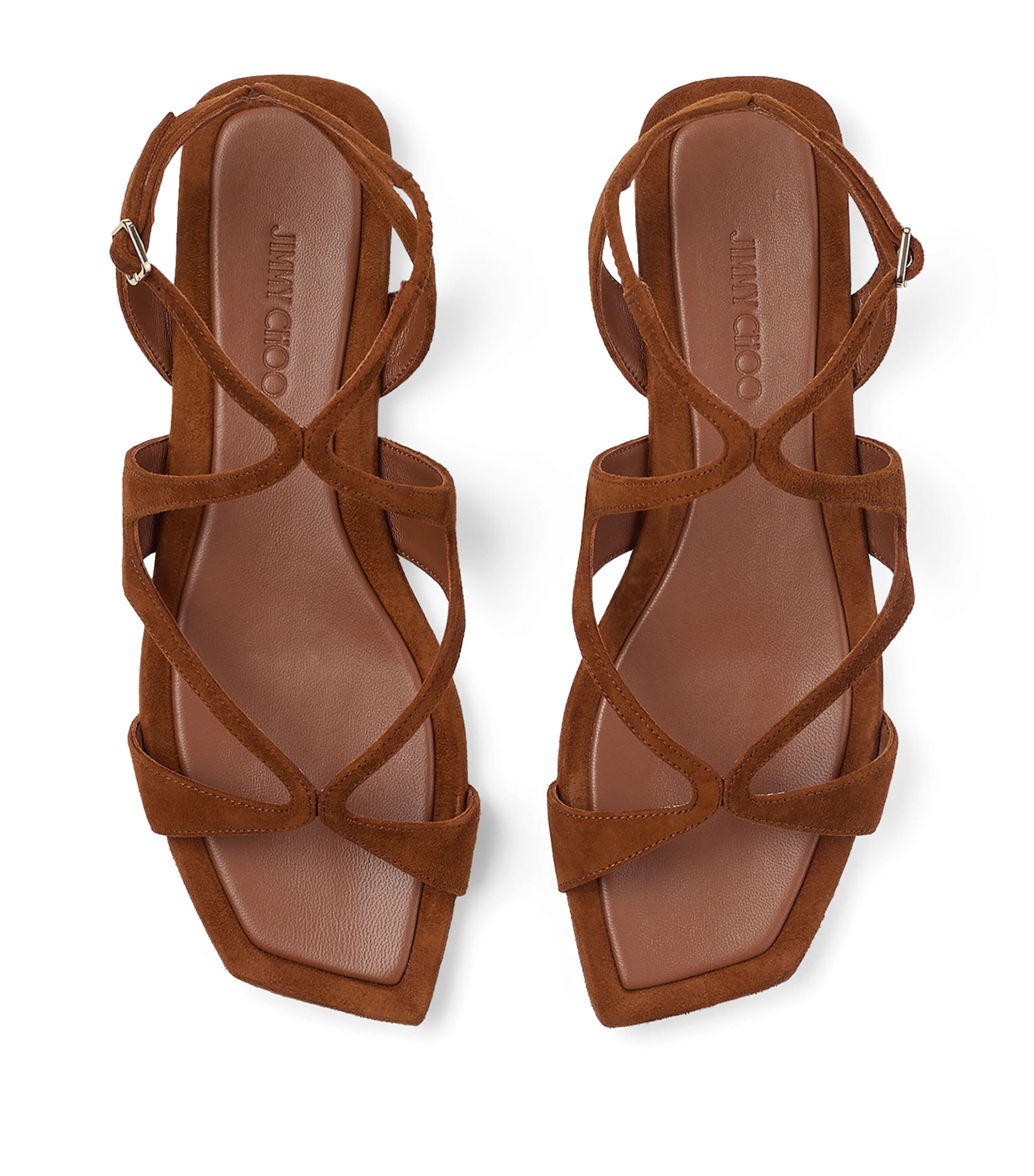 Jimmy Choo Ayla Suede Sandals Tan Image 5