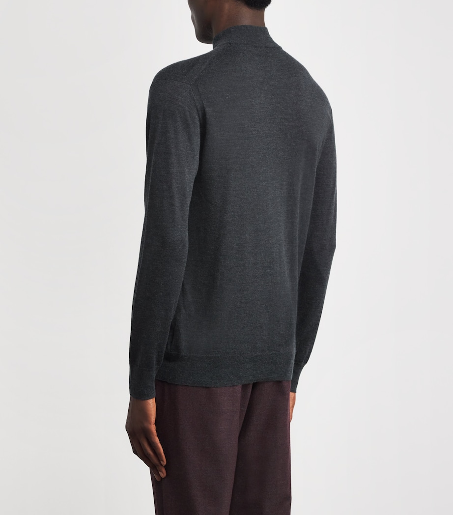 Cashmere-Silk High-Neck Sweater DKC DARK CHARCOAL Image 4