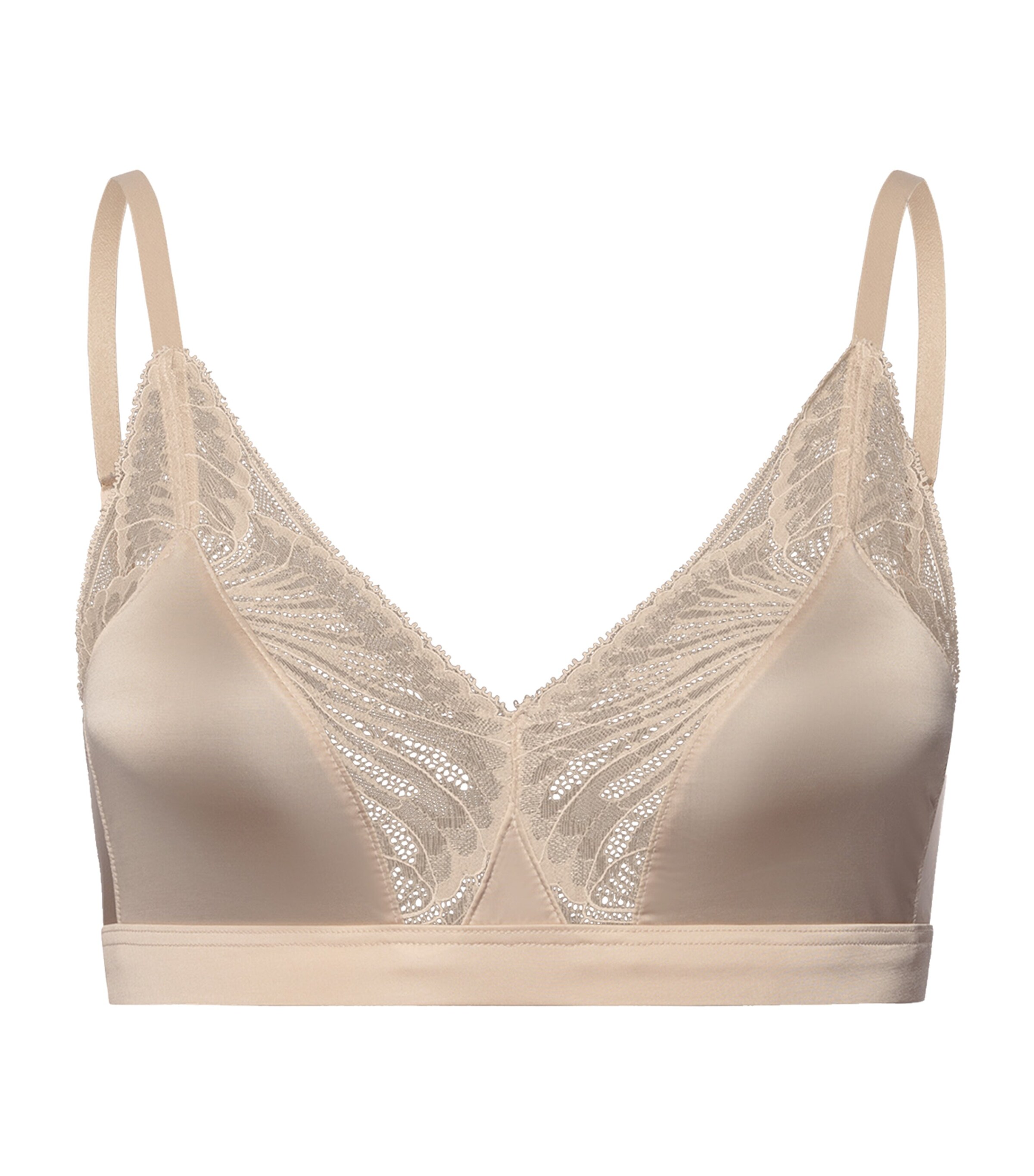 Hanro Satin Lace-Trim Lilith Bra | Women Clothing | Lingerie & Hosiery | Bras | Designers | Hanro