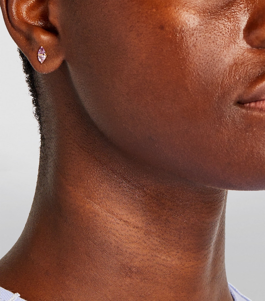 Yellow Gold and Sapphire Tilly Stud Earrings YELLOW GOLD Image 5