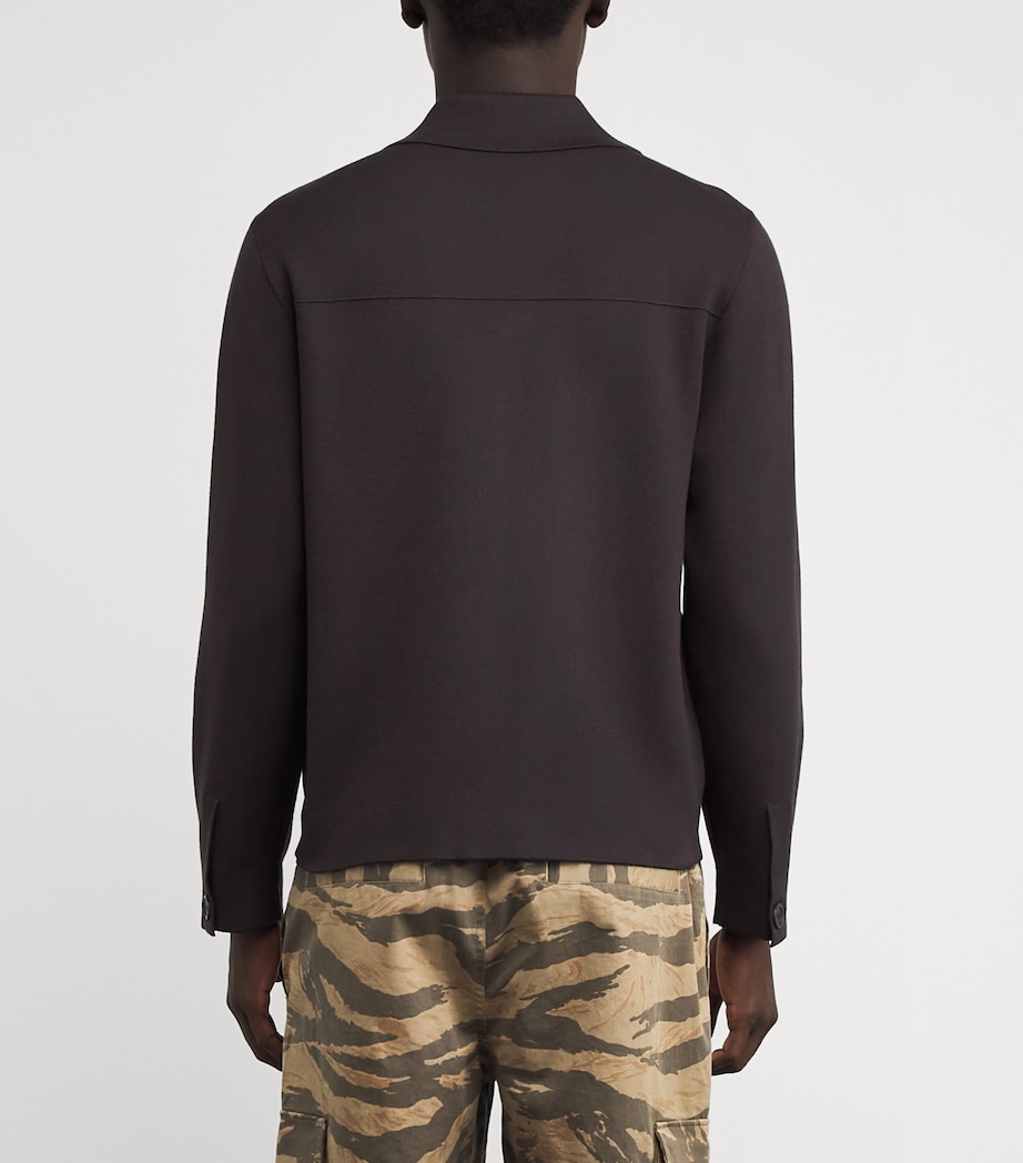 Milano Knit Overshirt CHOCOLATE Image 4