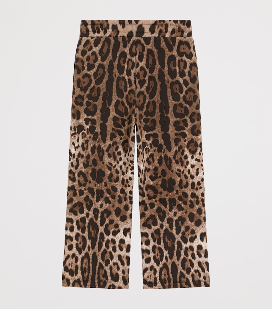 Dolce&Gabbana Kids Leopard Wide-Leg Trousers (8-12+ Years) Leo New Image 2