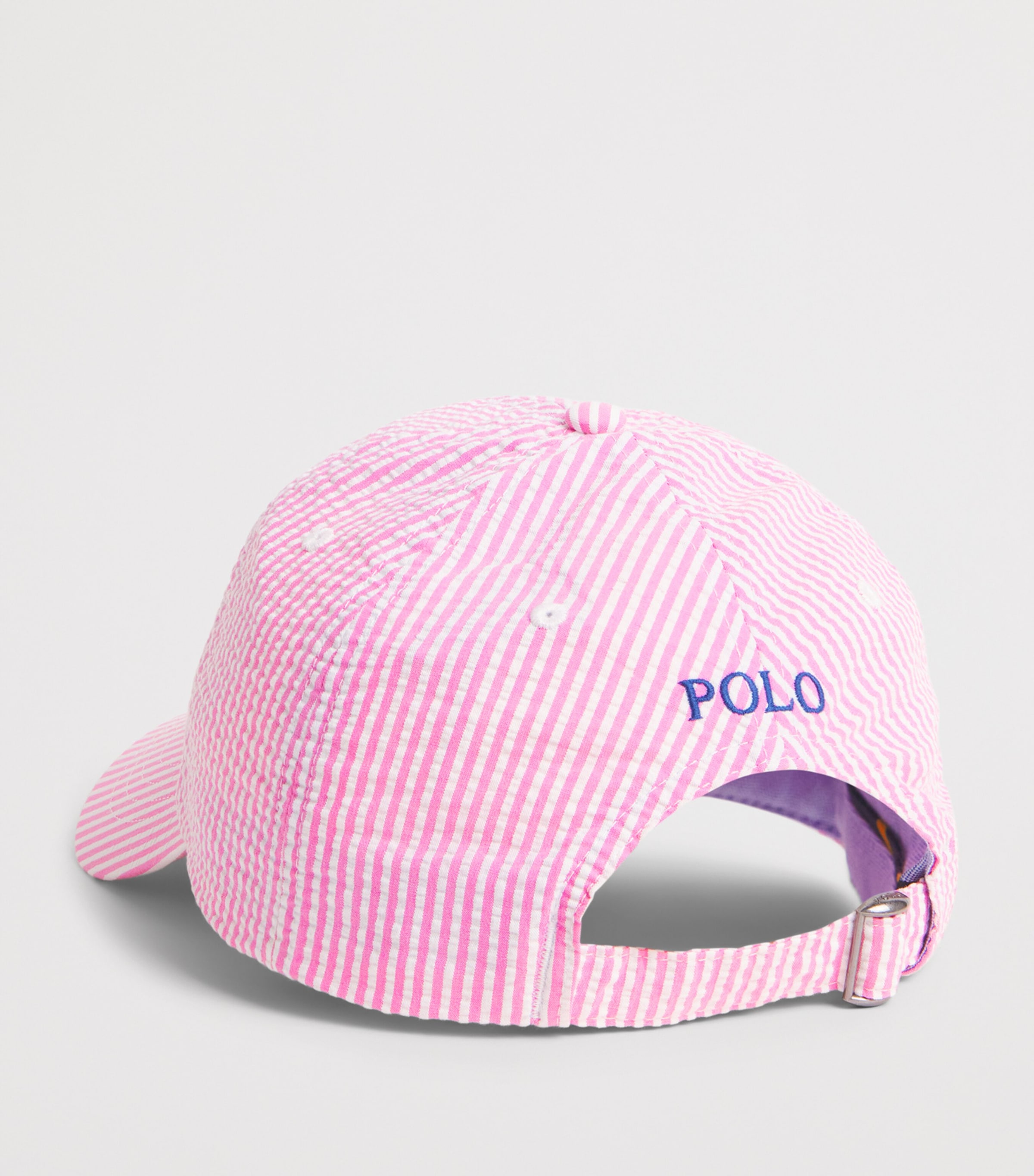 Polo Ralph Lauren Seersucker Stripe Polo Pony Cap Resort Rose Sersckr Image 3