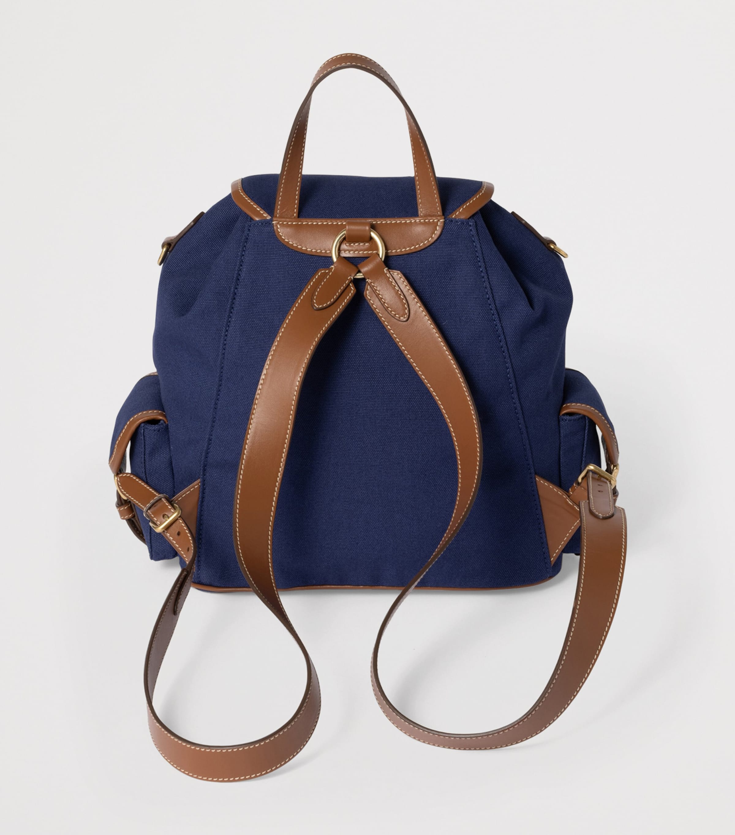 関税込 MiuMiu |Canvas and leather backpack Miu Miu Canvas and Leather Backpack | Harrods UK