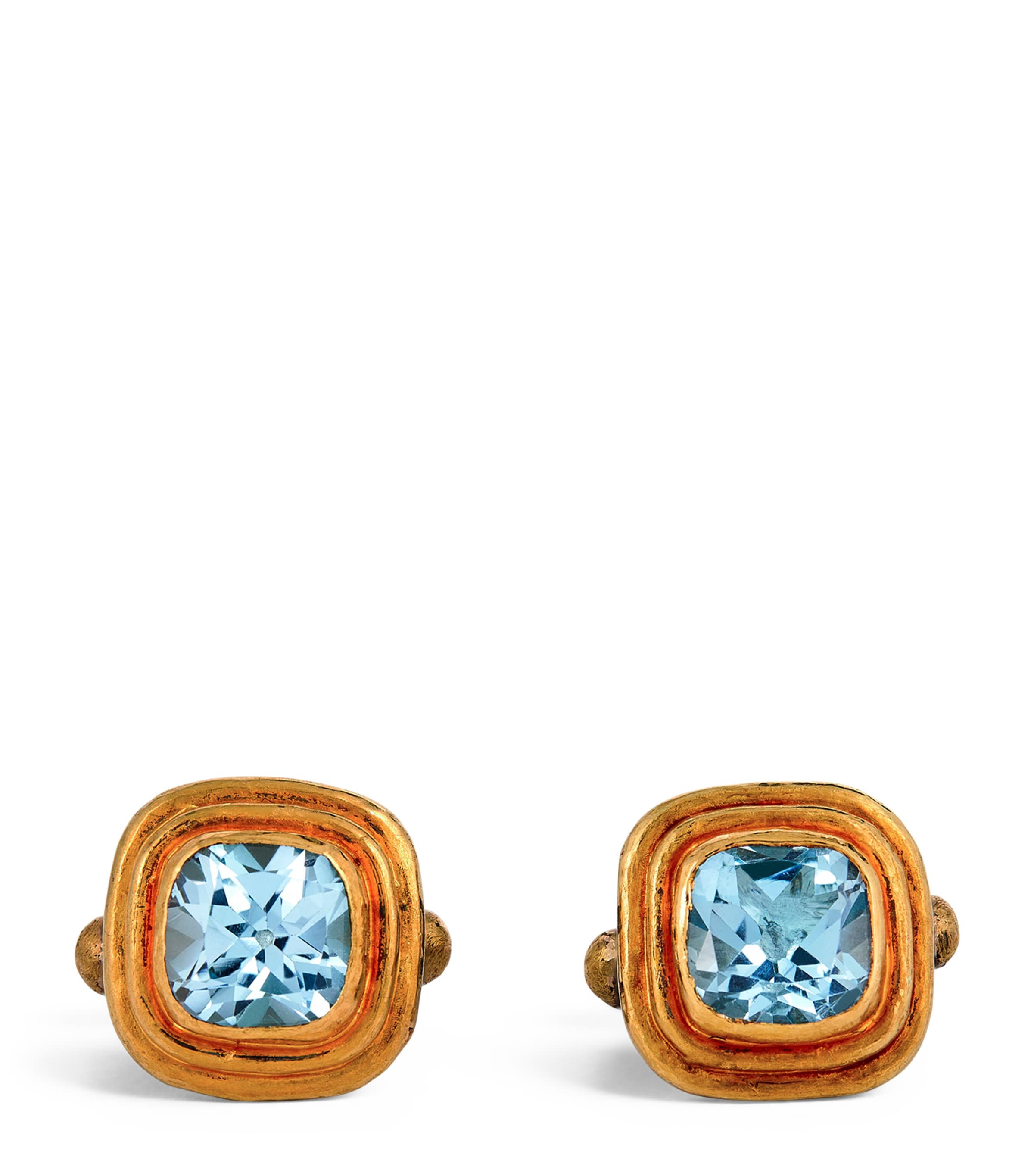 Brooski Topaz Cufflinks In Gold