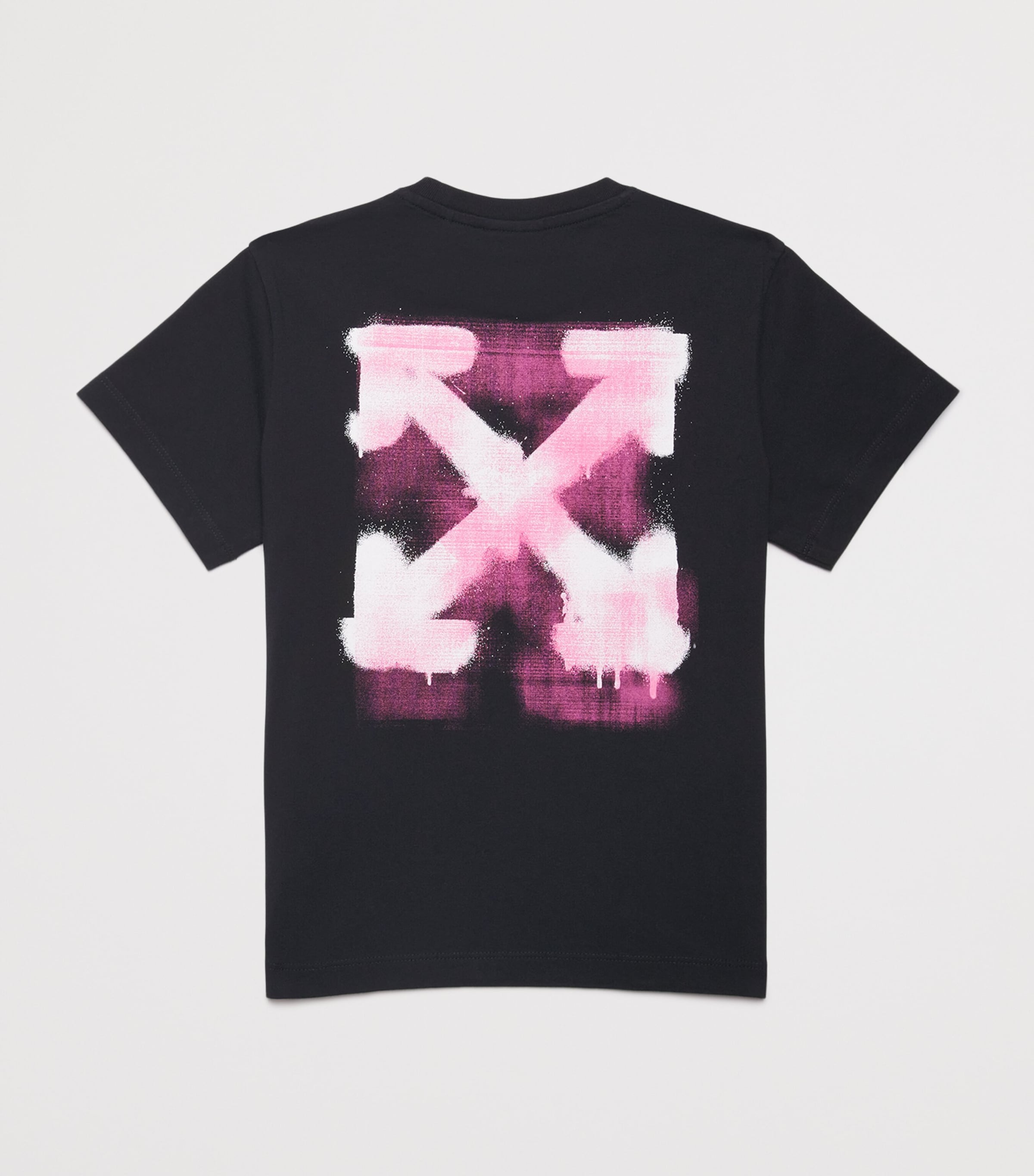 Arrow Spray T-Shirt (4-12+ Years) 1032BLACK-FUCHSIA Image 2