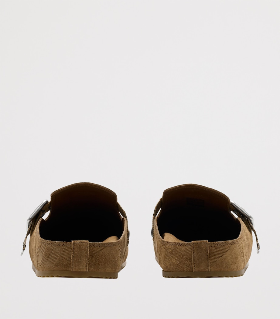 Suede Check-Trim Urchin Clogs JUTE Image 4