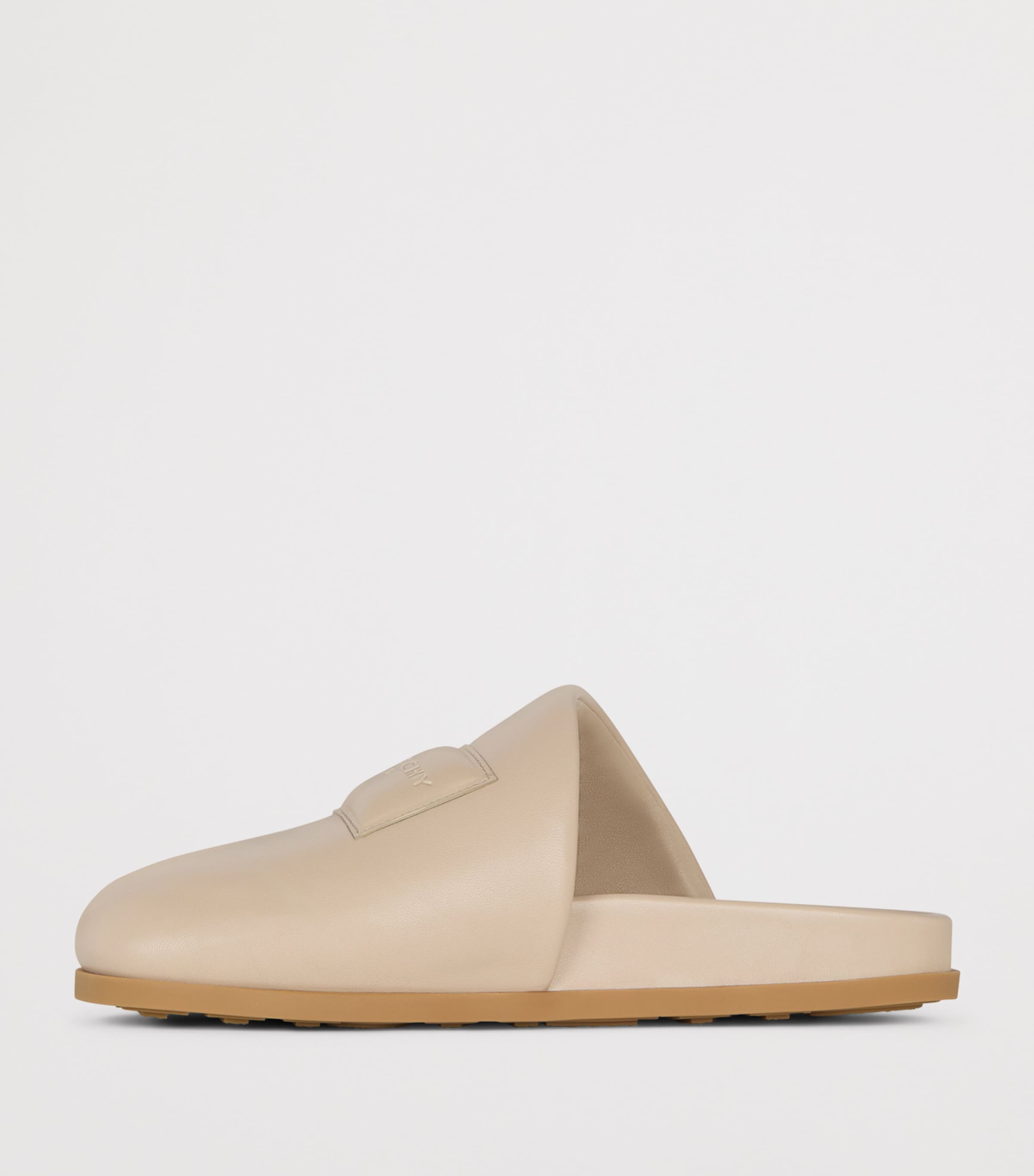 Givenchy Lambskin Logo Slippers Beige Image 3