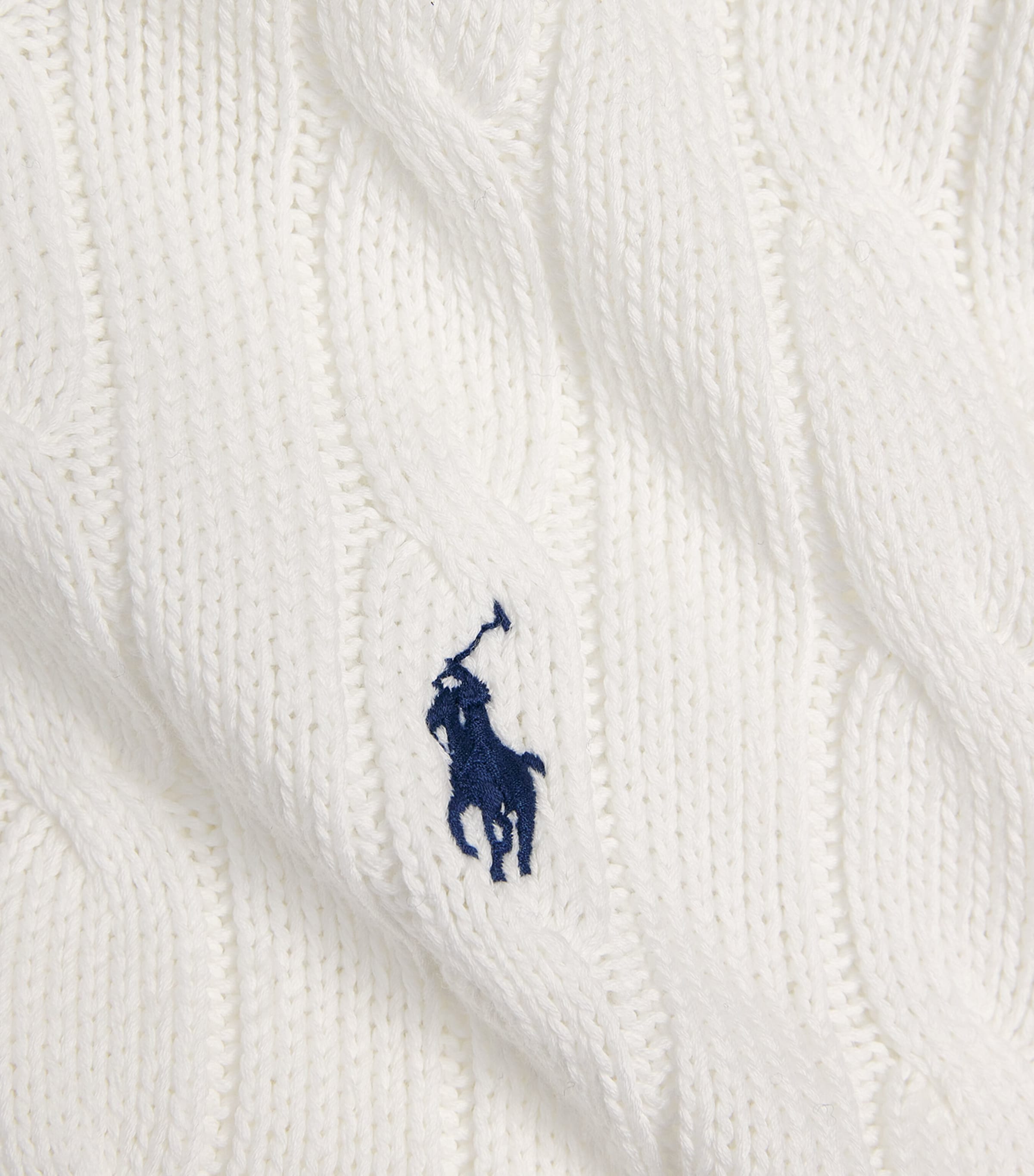 Cotton Cable-Knit Julianna Sweater WHITE Image 5