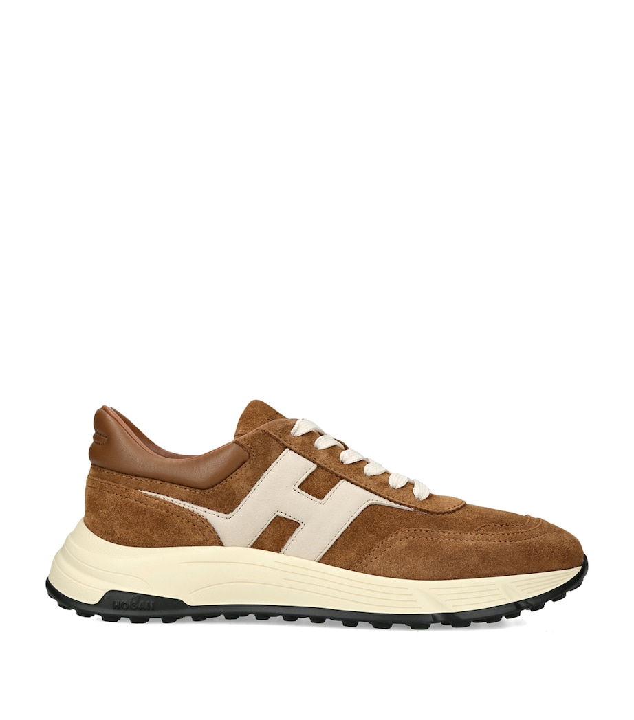 Hogan Suede Hyperlight Sneakers Tan Comb Image 1