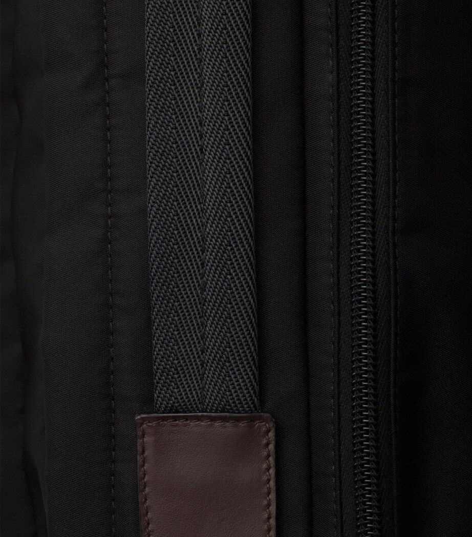 Re-Nylon and Leather Shoulder Bag F0002 Image 6