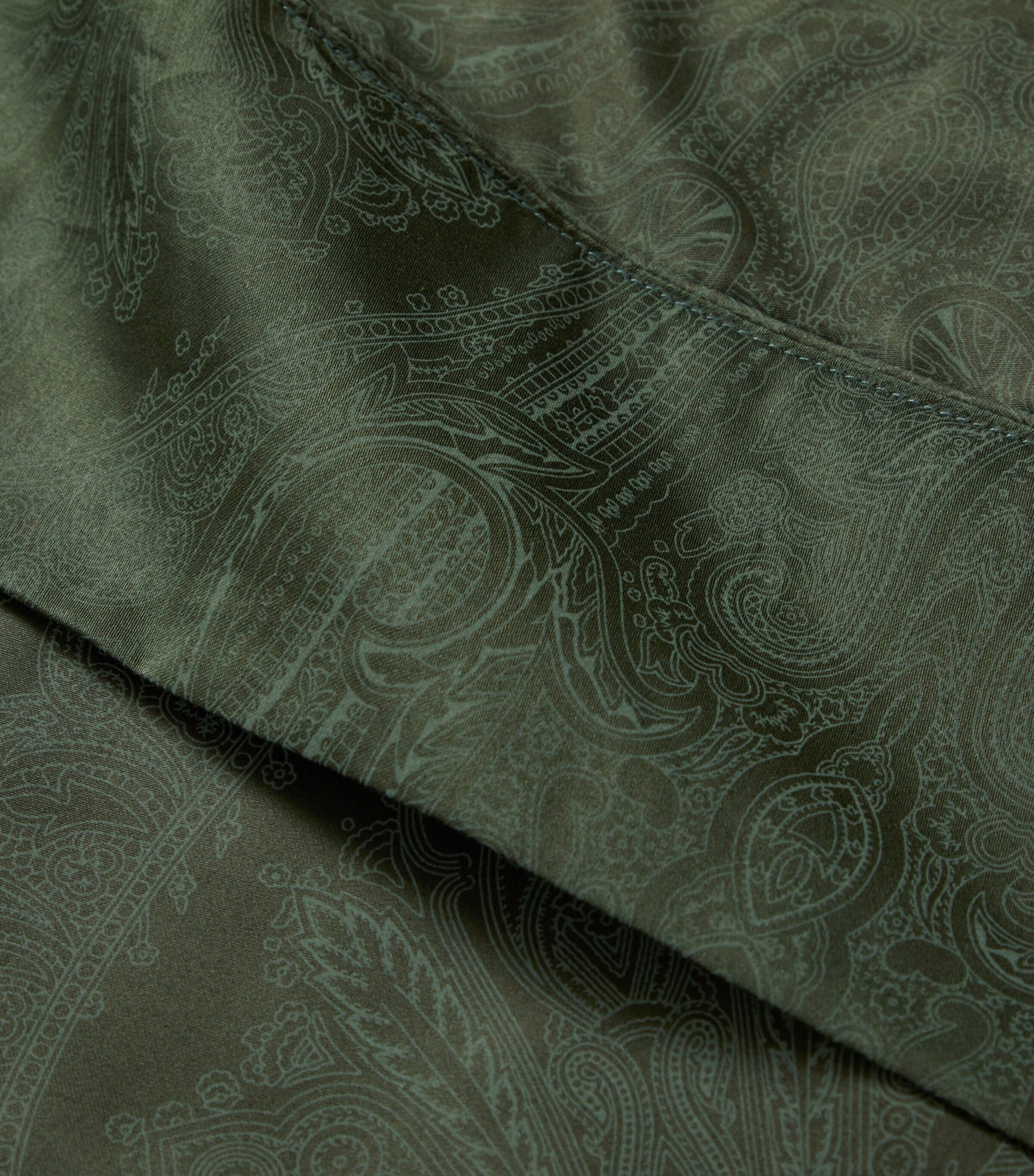 Ralph Lauren Home Doncaster Double Flat Sheet (240cm x 280cm) Dark Green Image 5