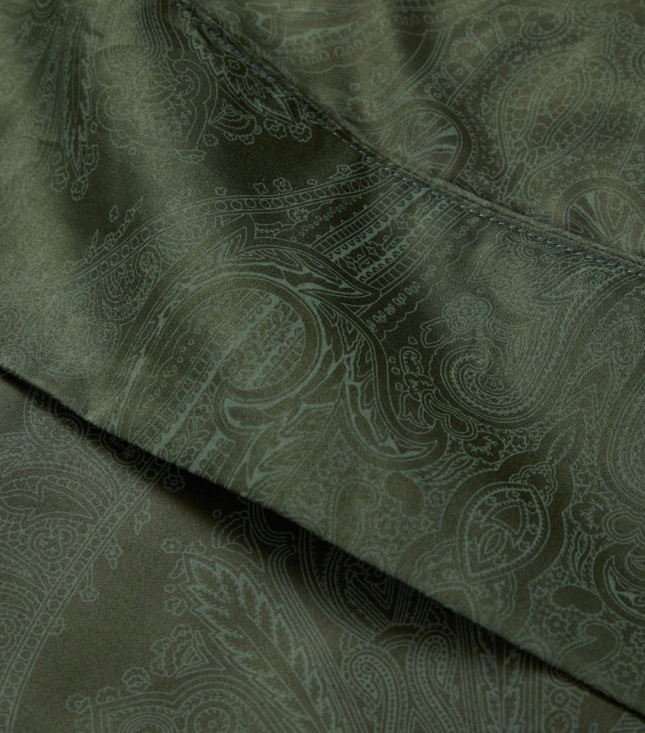 Doncaster Double Flat Sheet (240cm x 280cm) DARK GREEN Image 5