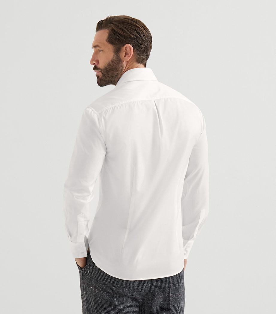 Brunello Cucinelli Mens Cotton Twill Shirt Image 3