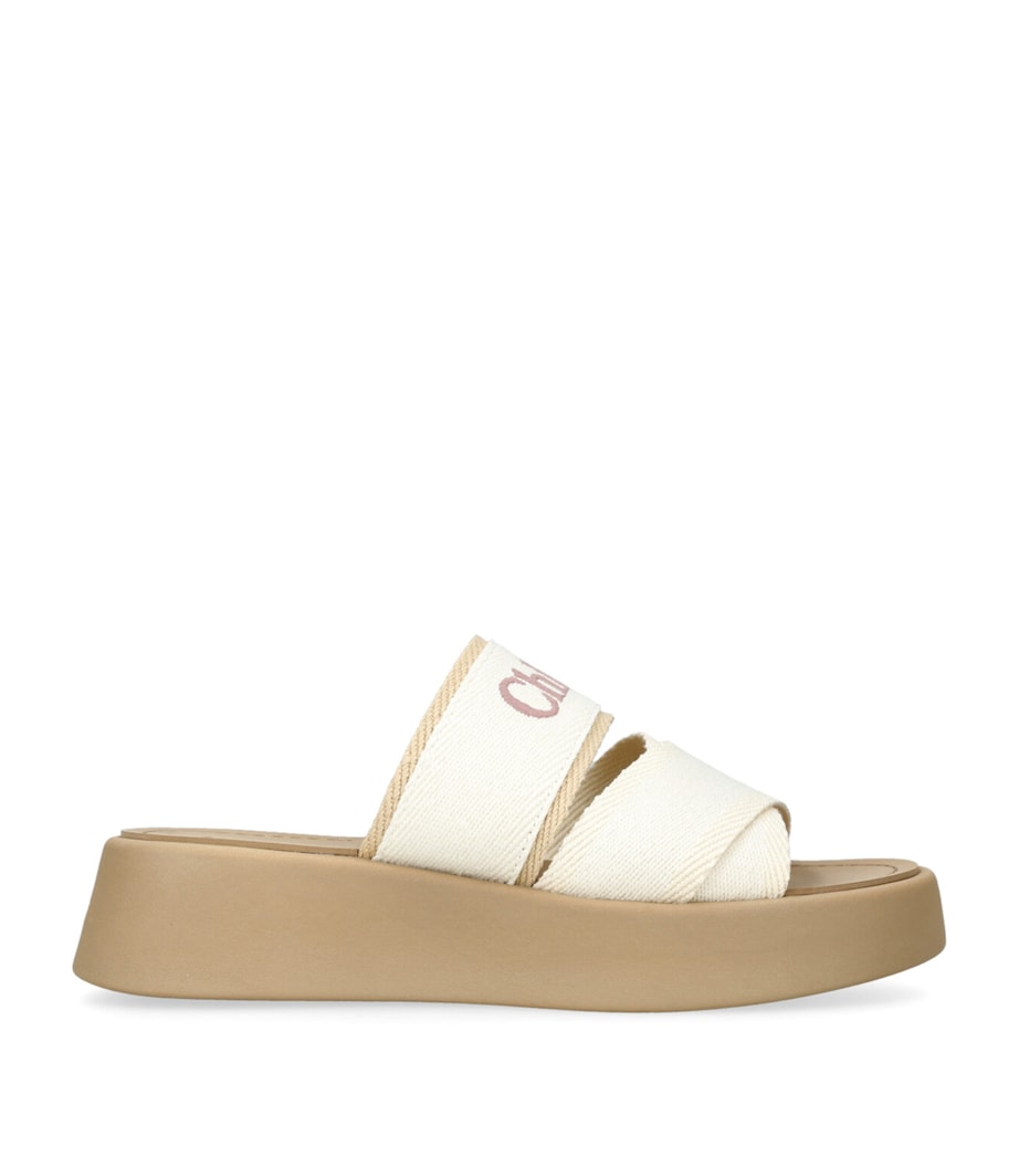 Chloé Mila Flatform Sandals White/oth Image 1