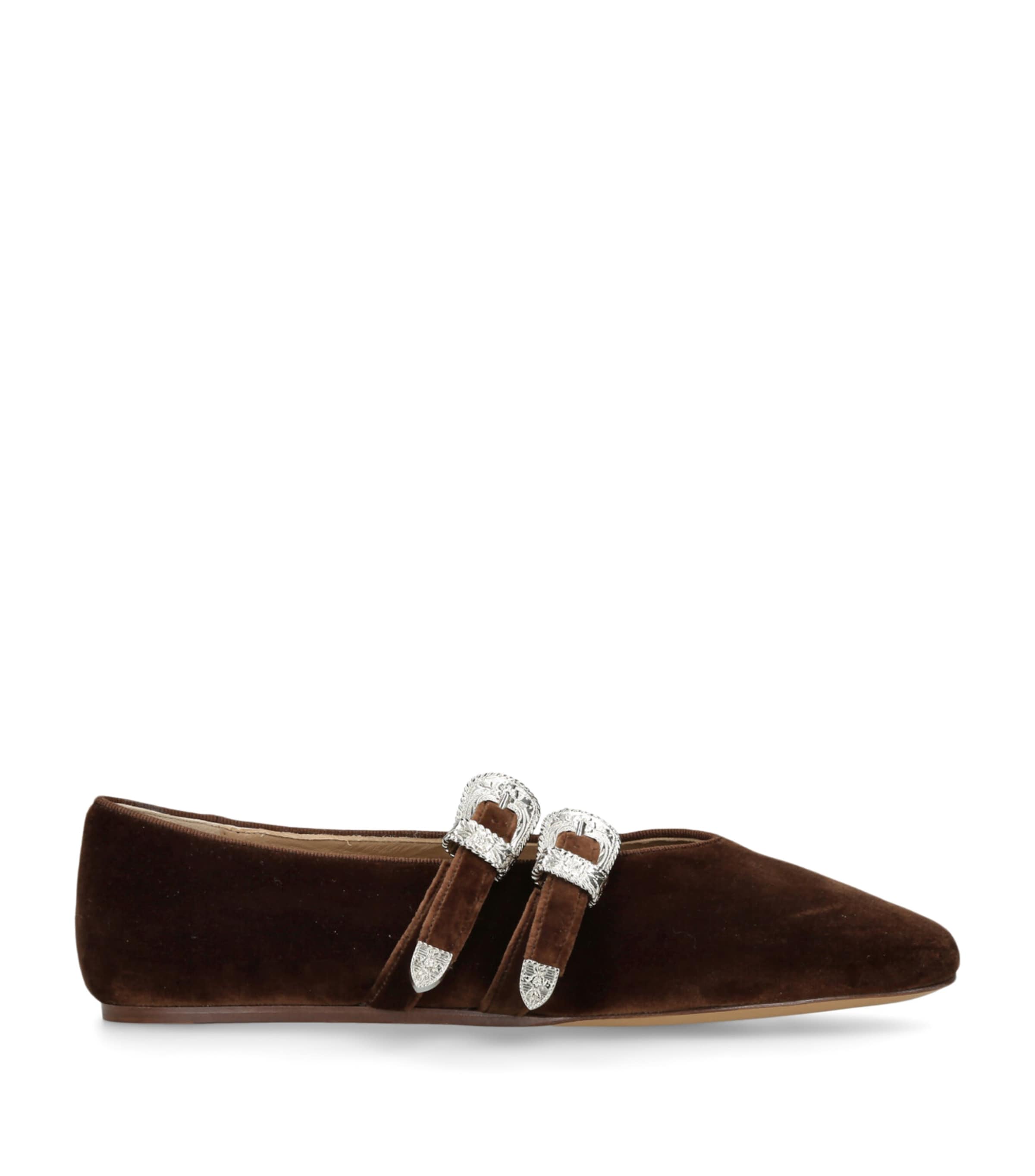 Velvet Claudia Ballet Flats BROWN Image 1