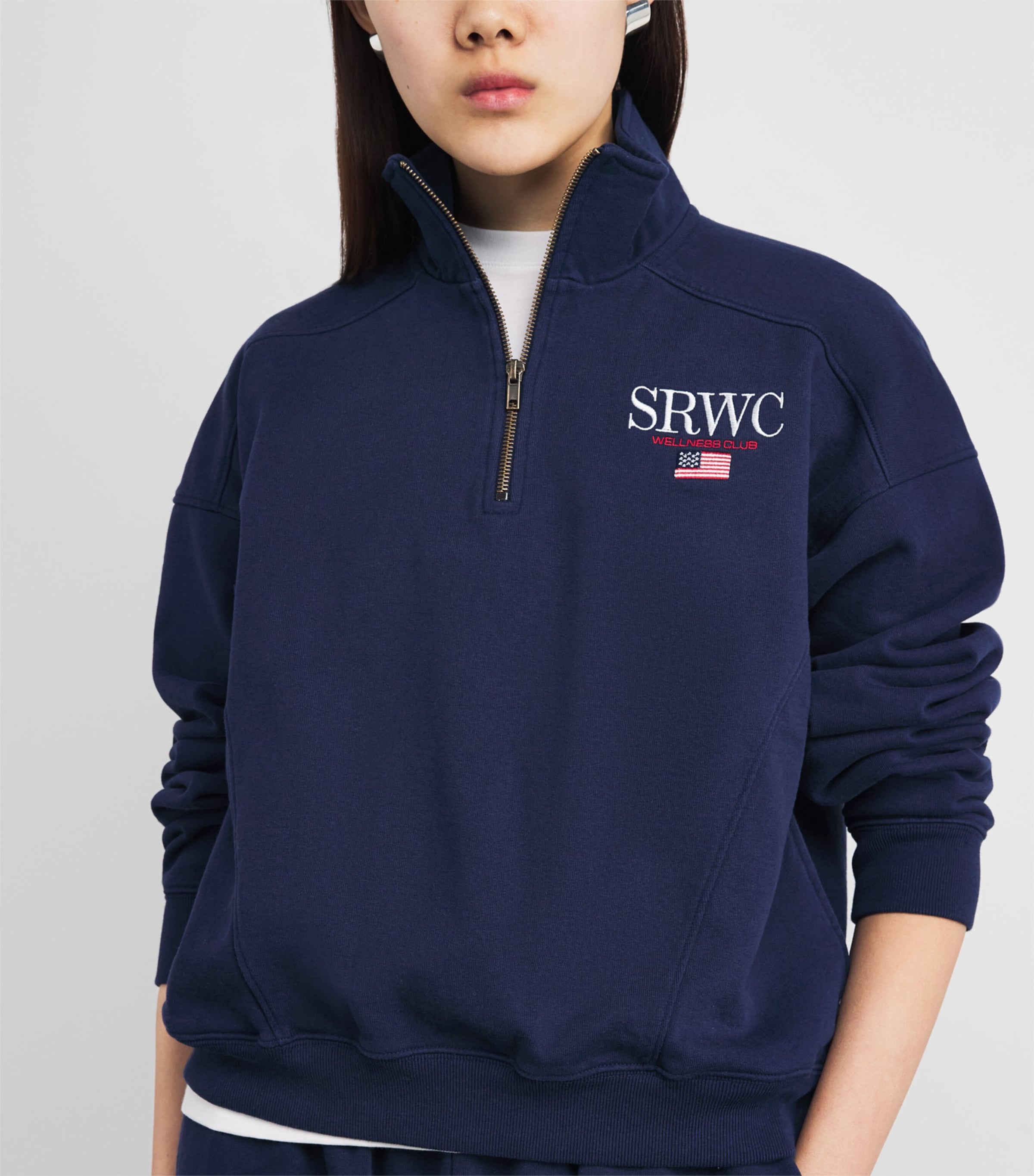 Wellness Club Quarter-Zip Sweatshirt 3902 DARK NAVY Image 6